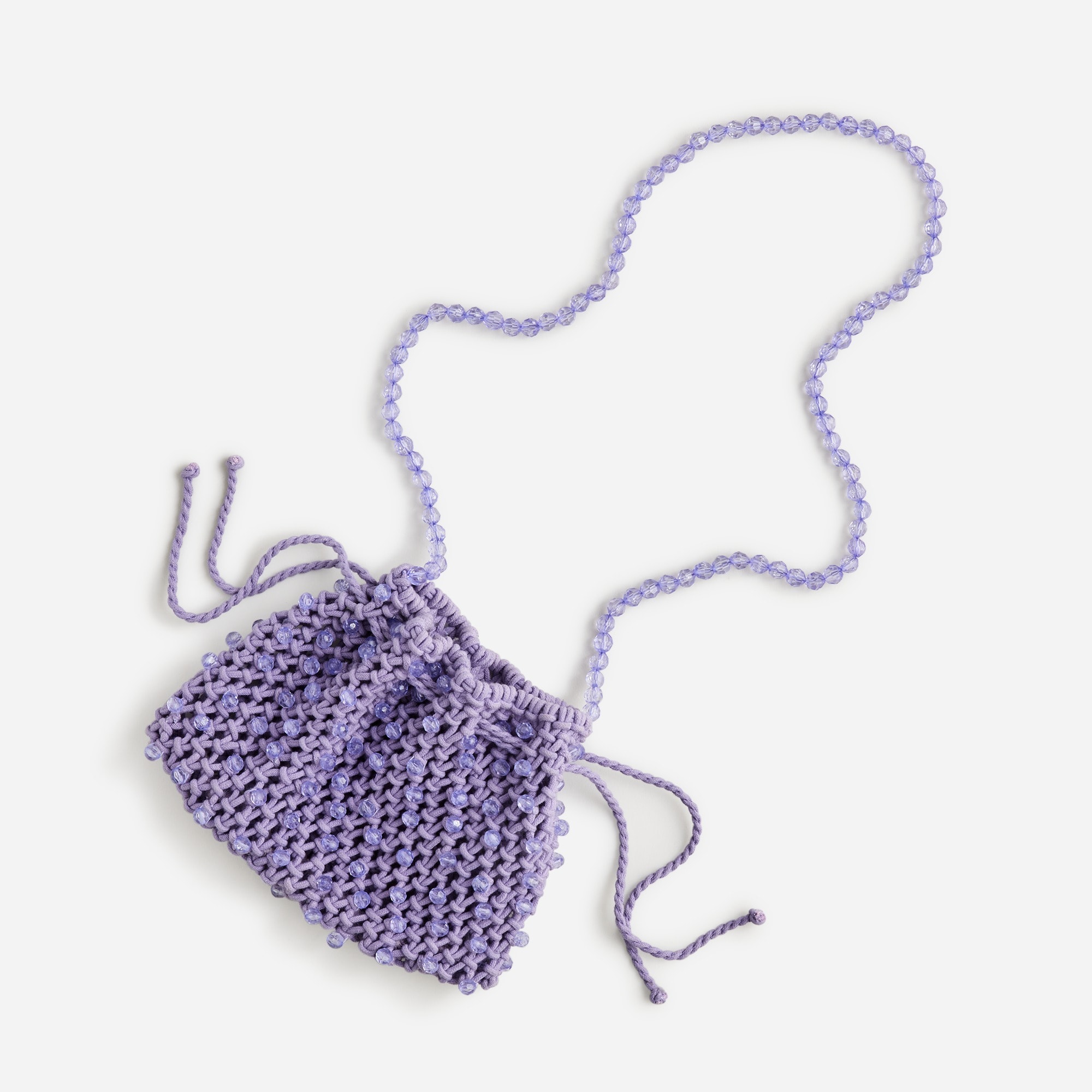 girls Girls' beaded crochet pouch bag