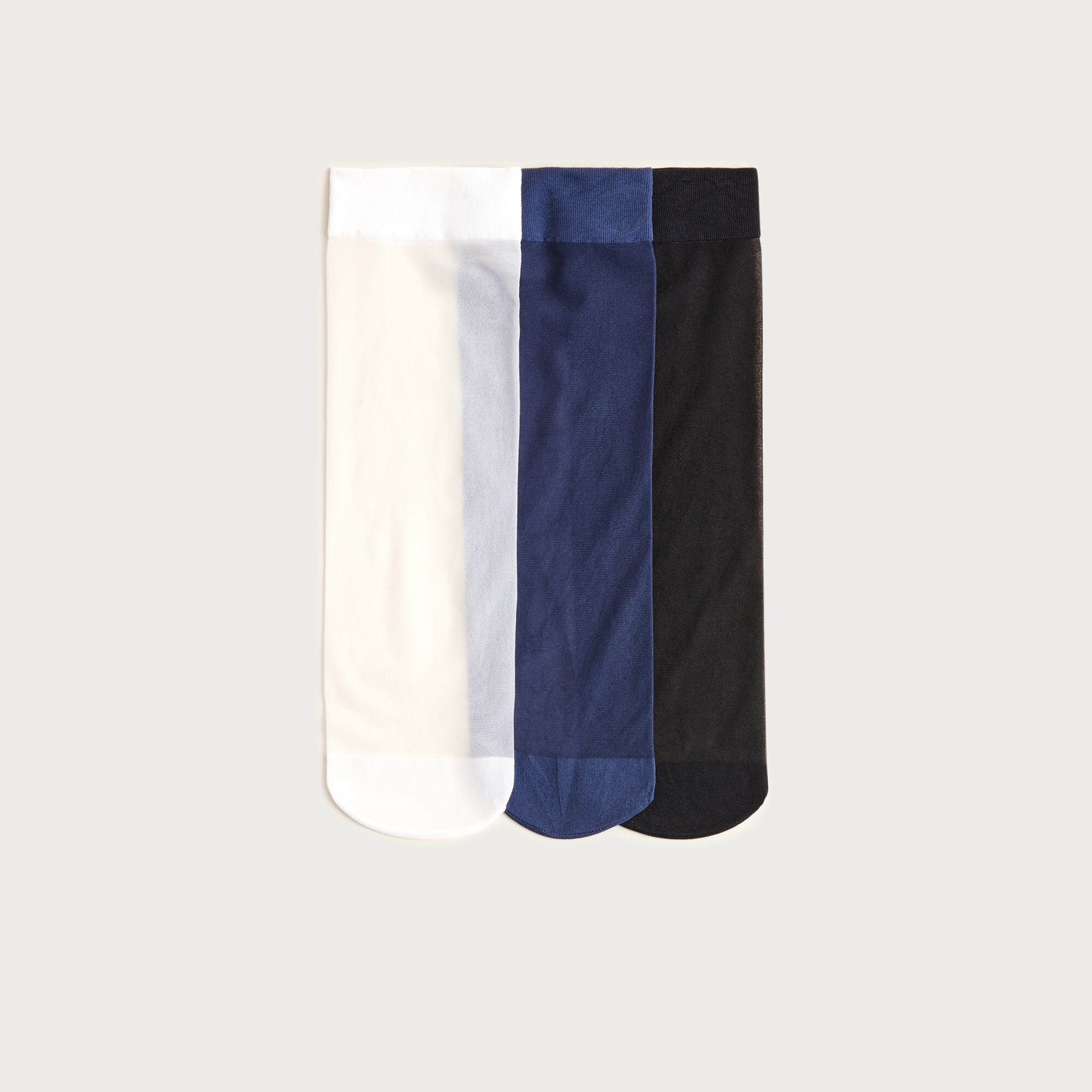 womens Sheer bootie socks three-pack