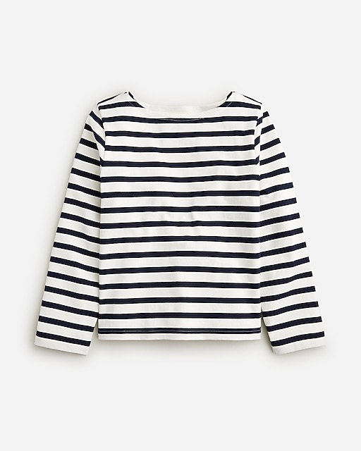  Classic mariner cloth boatneck T-shirt in stripe