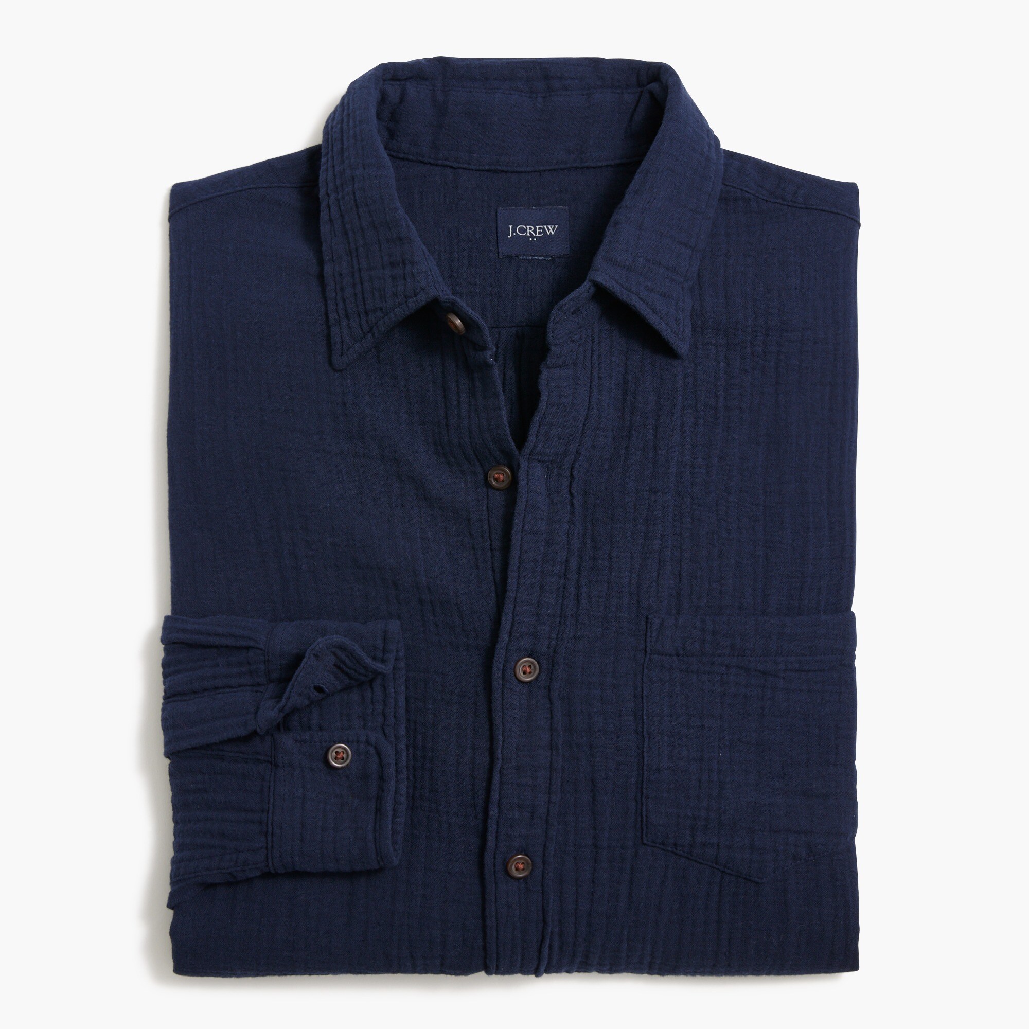 Gauze button-up shirt