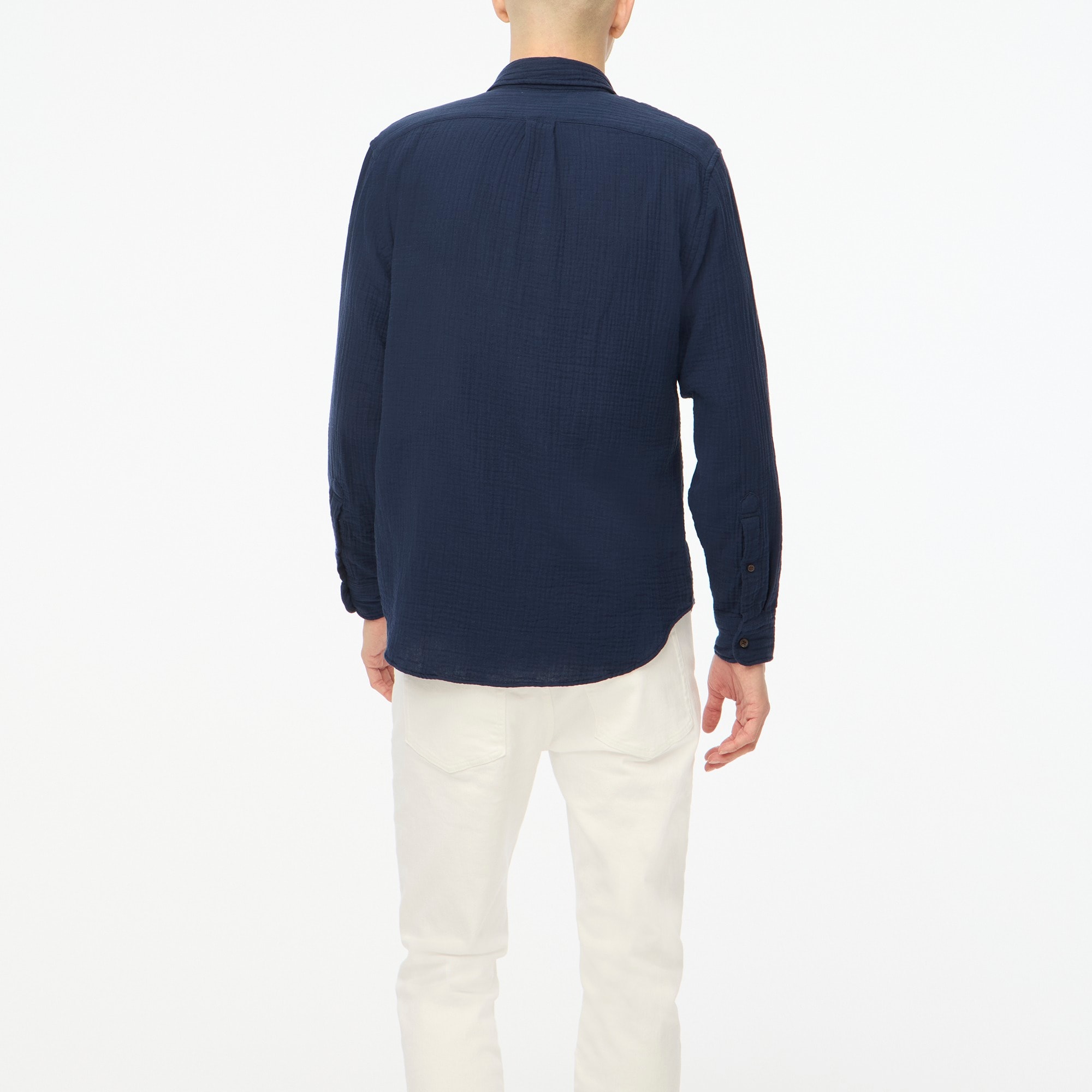 Gauze button-up shirt