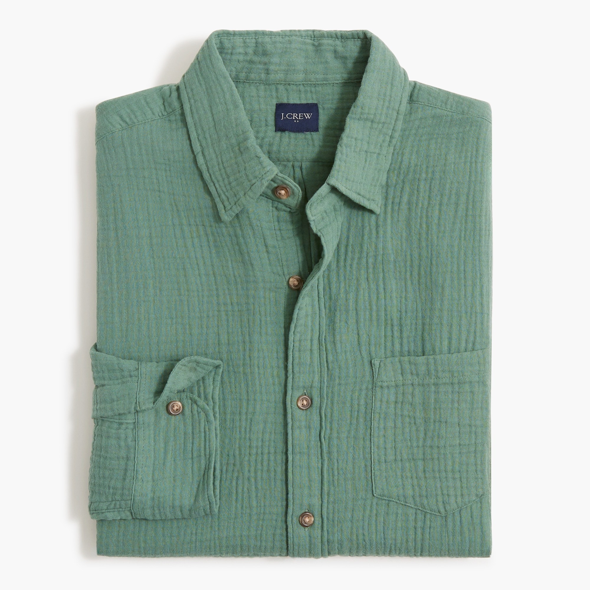 Gauze button-up shirt