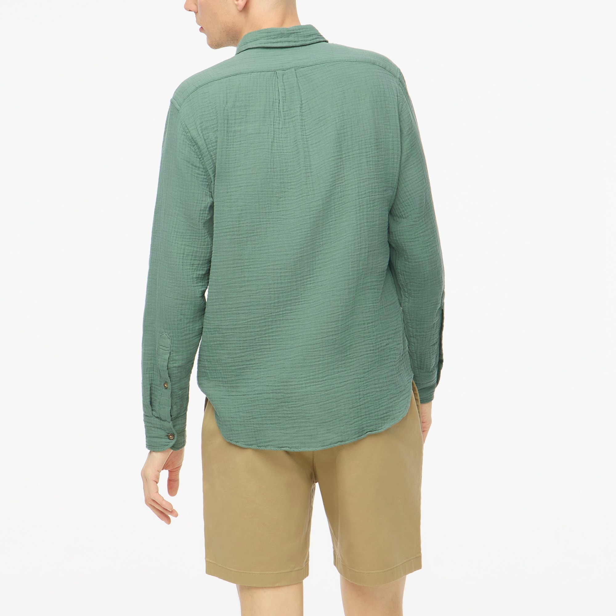 Gauze button-up shirt