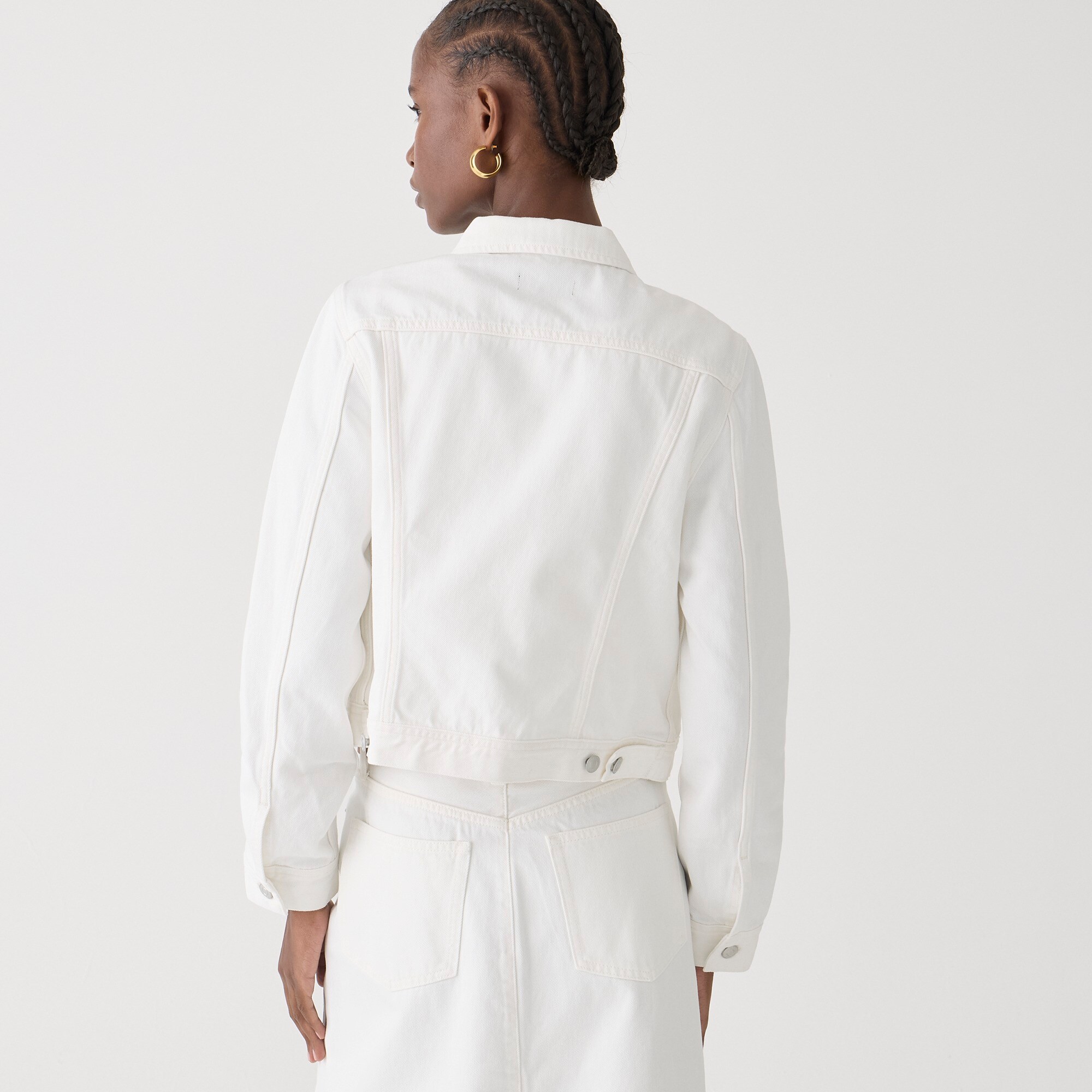 New classic denim jacket in white