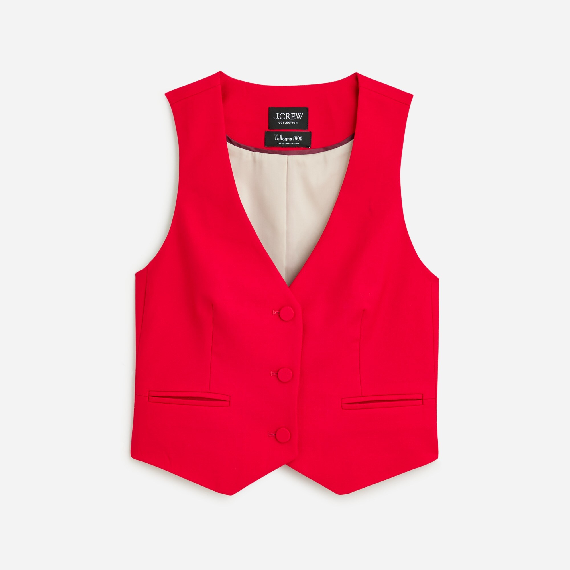 Collection tuxedo vest in Italian wool