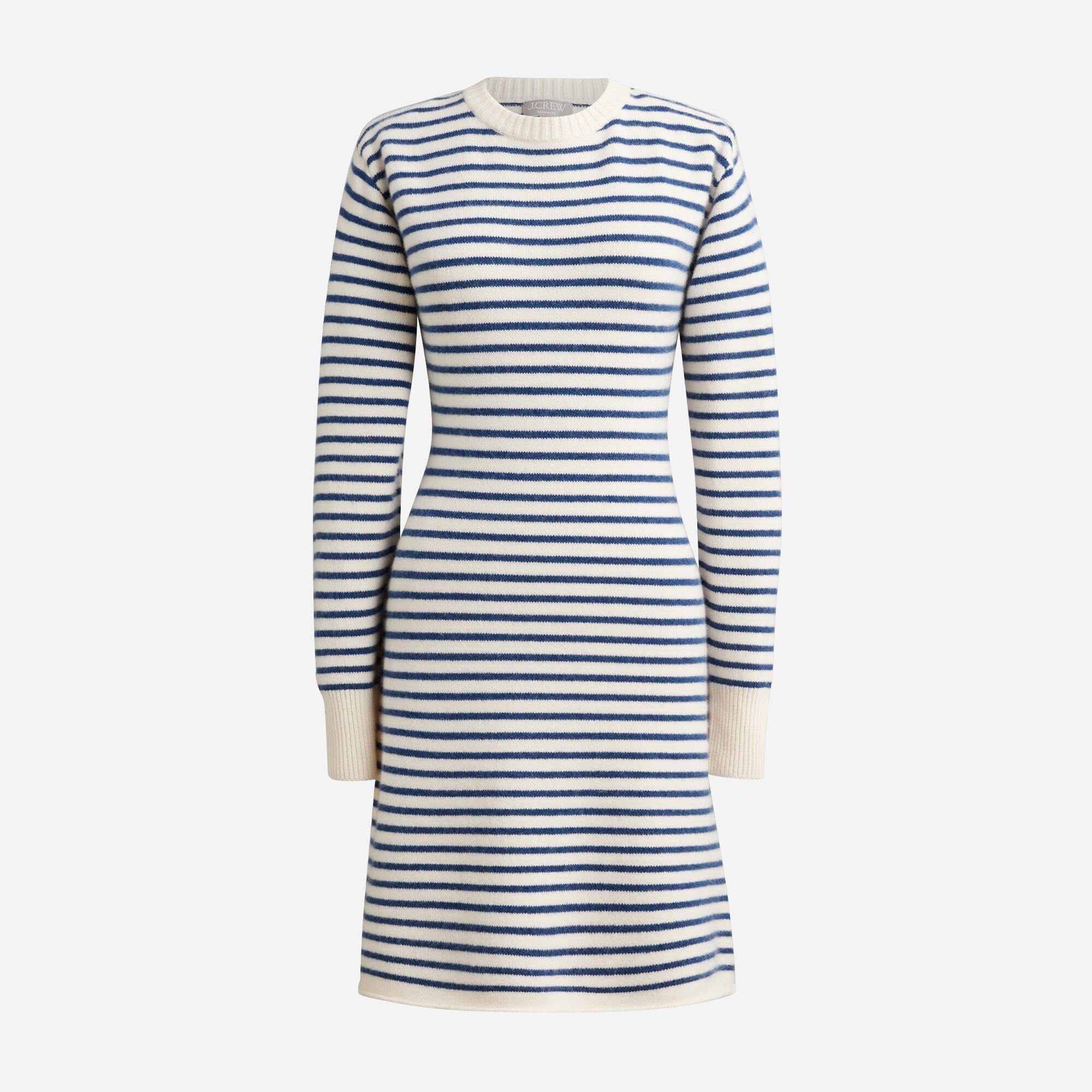 Cashmere Sweater-dress In Stripe For Women | J.Crew