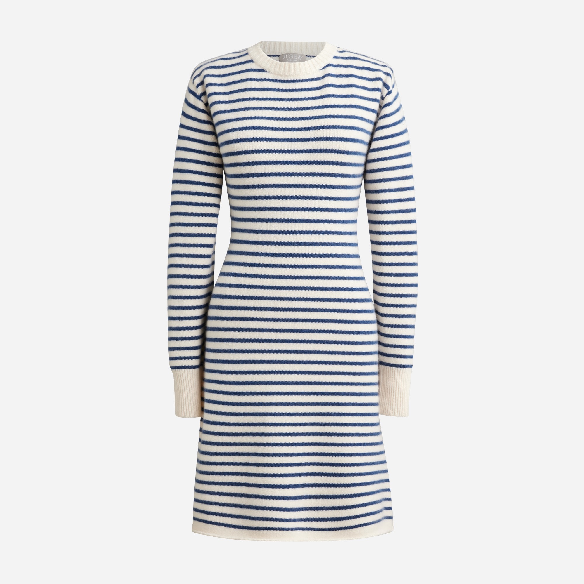  Cashmere sweater-dress in stripe