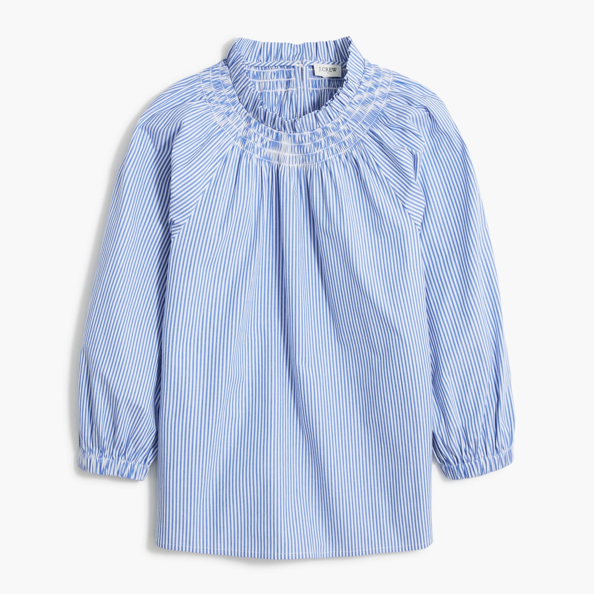 Smocked-neck top