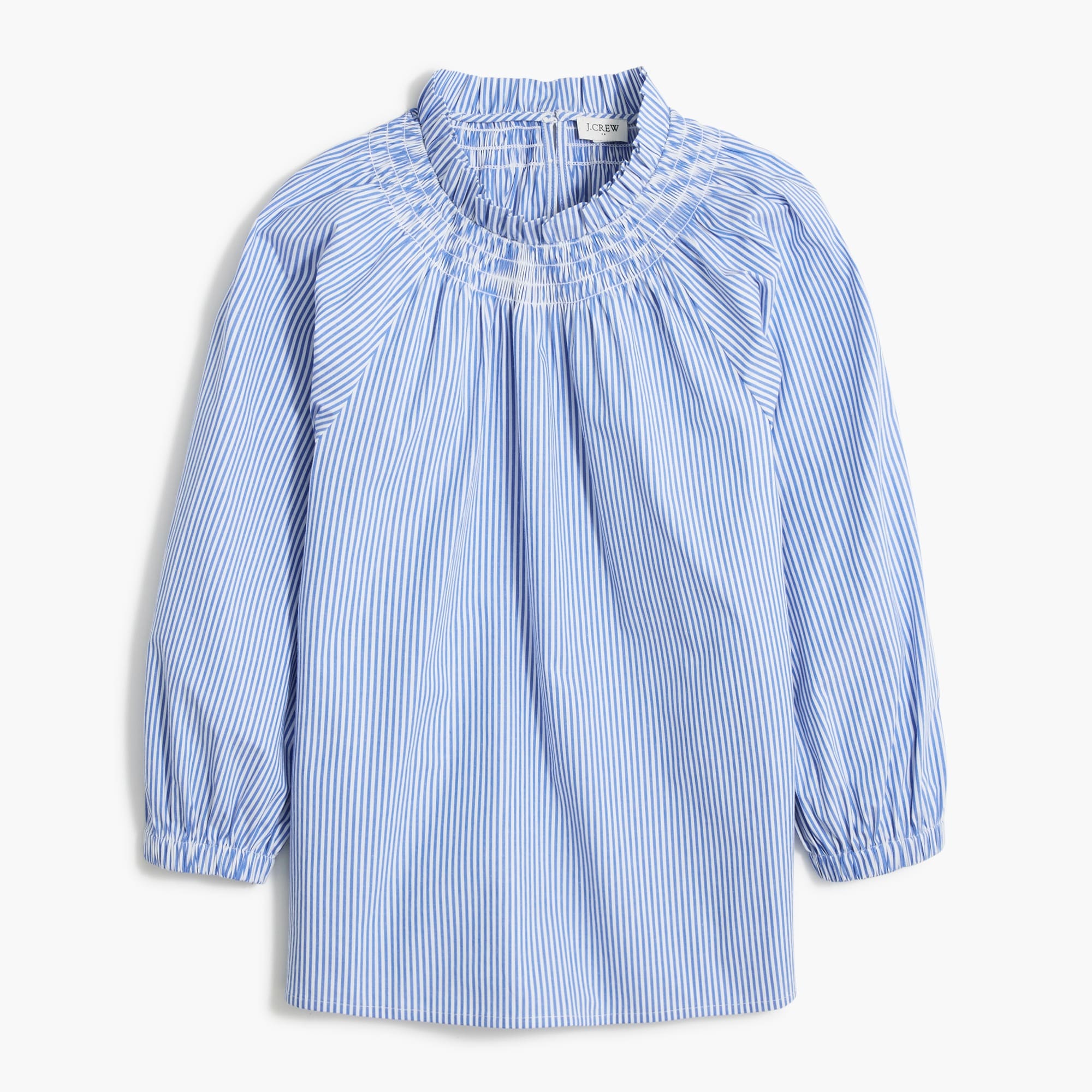  Smocked-neck top