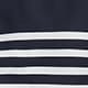 Heritage fleece cropped crewneck sweatshirt in stripe PRINTED PLACED STRIPE N