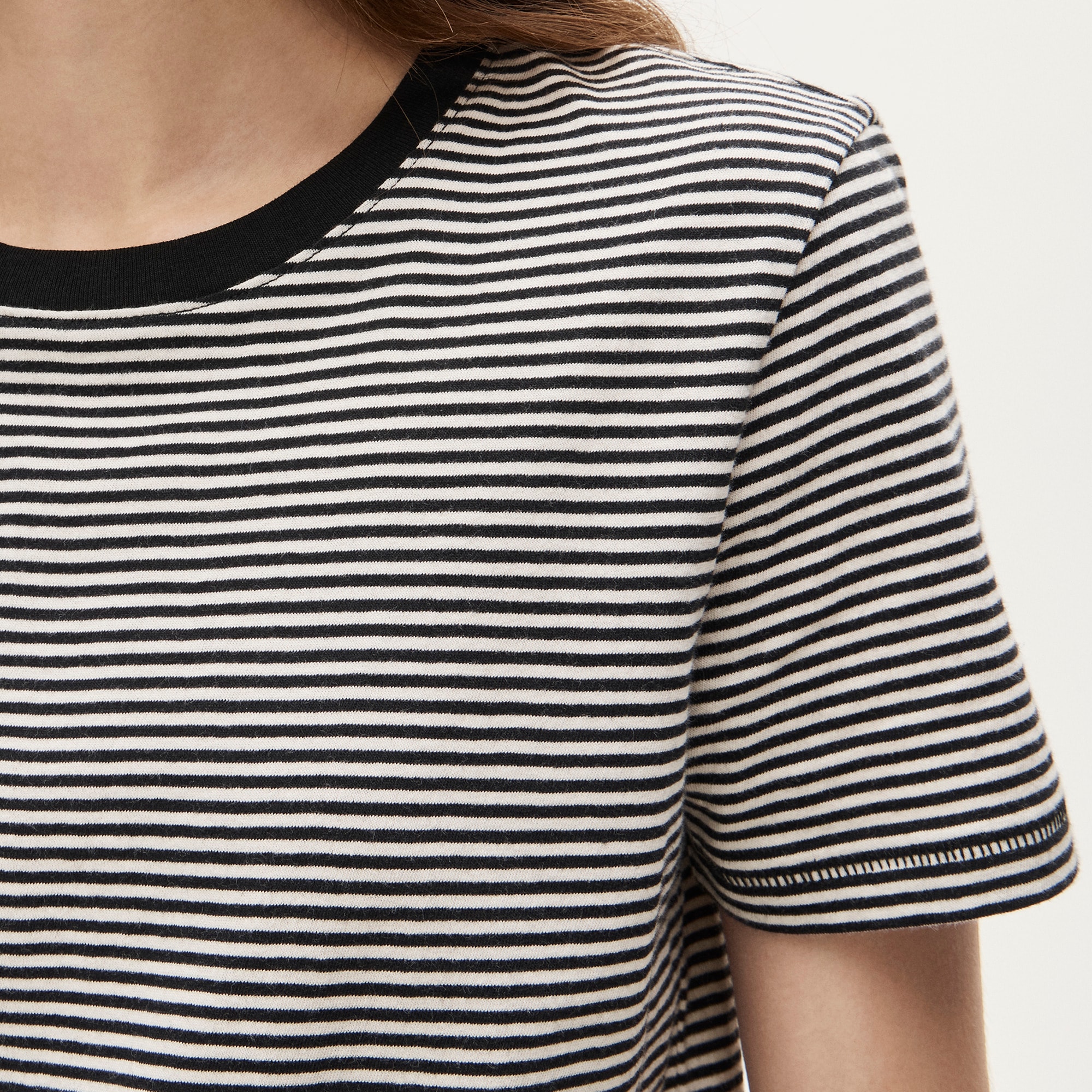 Vintage jersey classic-fit crewneck T-shirt in stripe