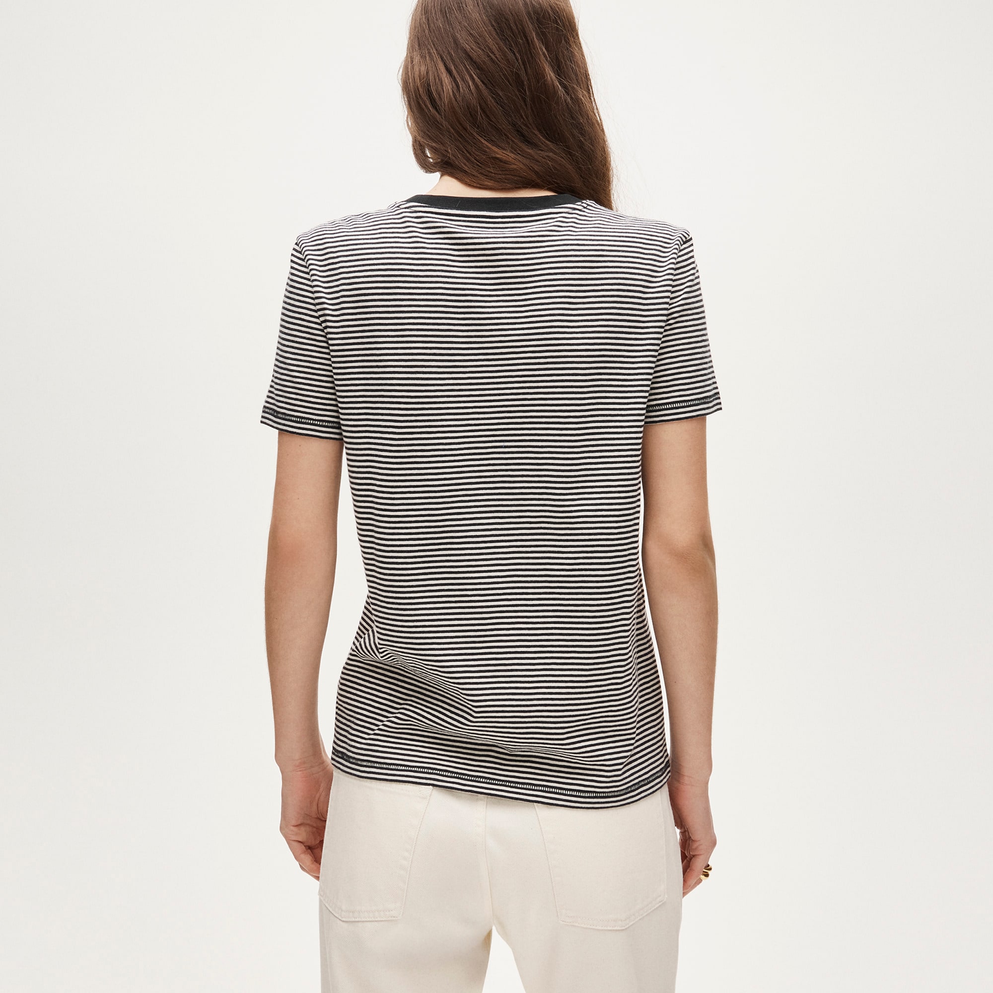 Vintage jersey classic-fit crewneck T-shirt in stripe