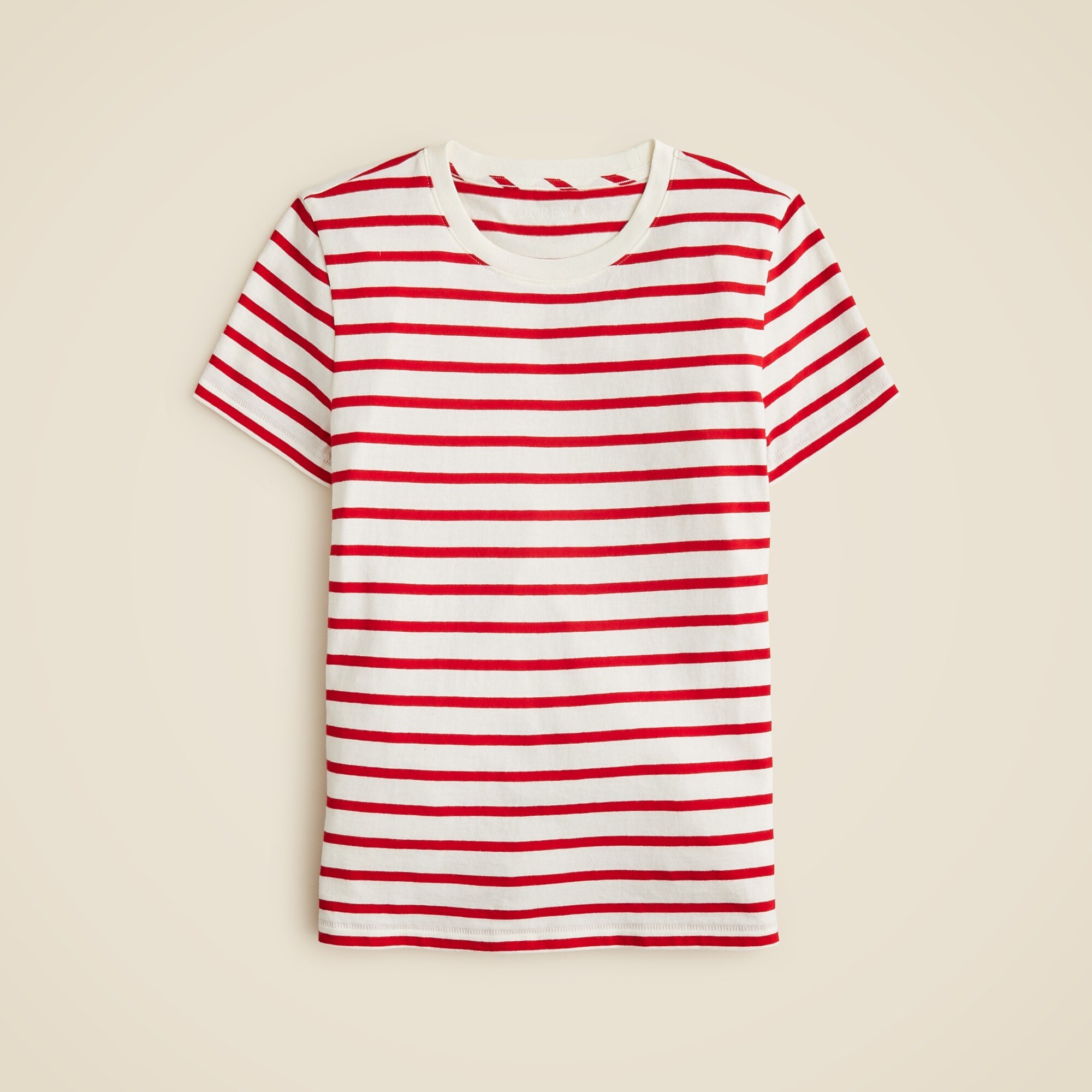 Vintage jersey classic-fit crewneck T-shirt in stripe