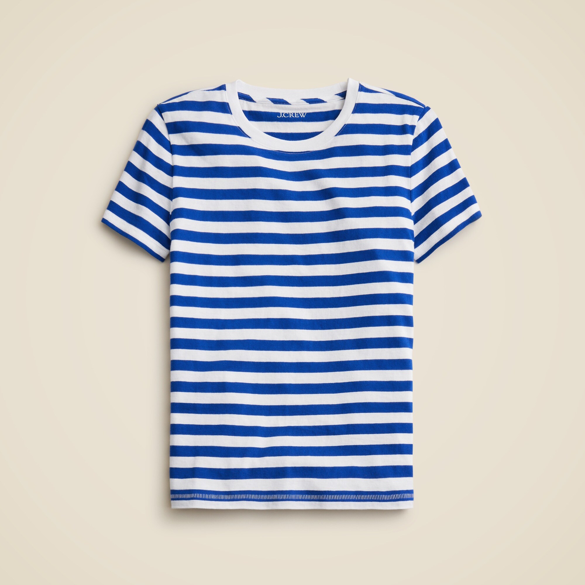 Vintage jersey classic-fit crewneck T-shirt in stripe