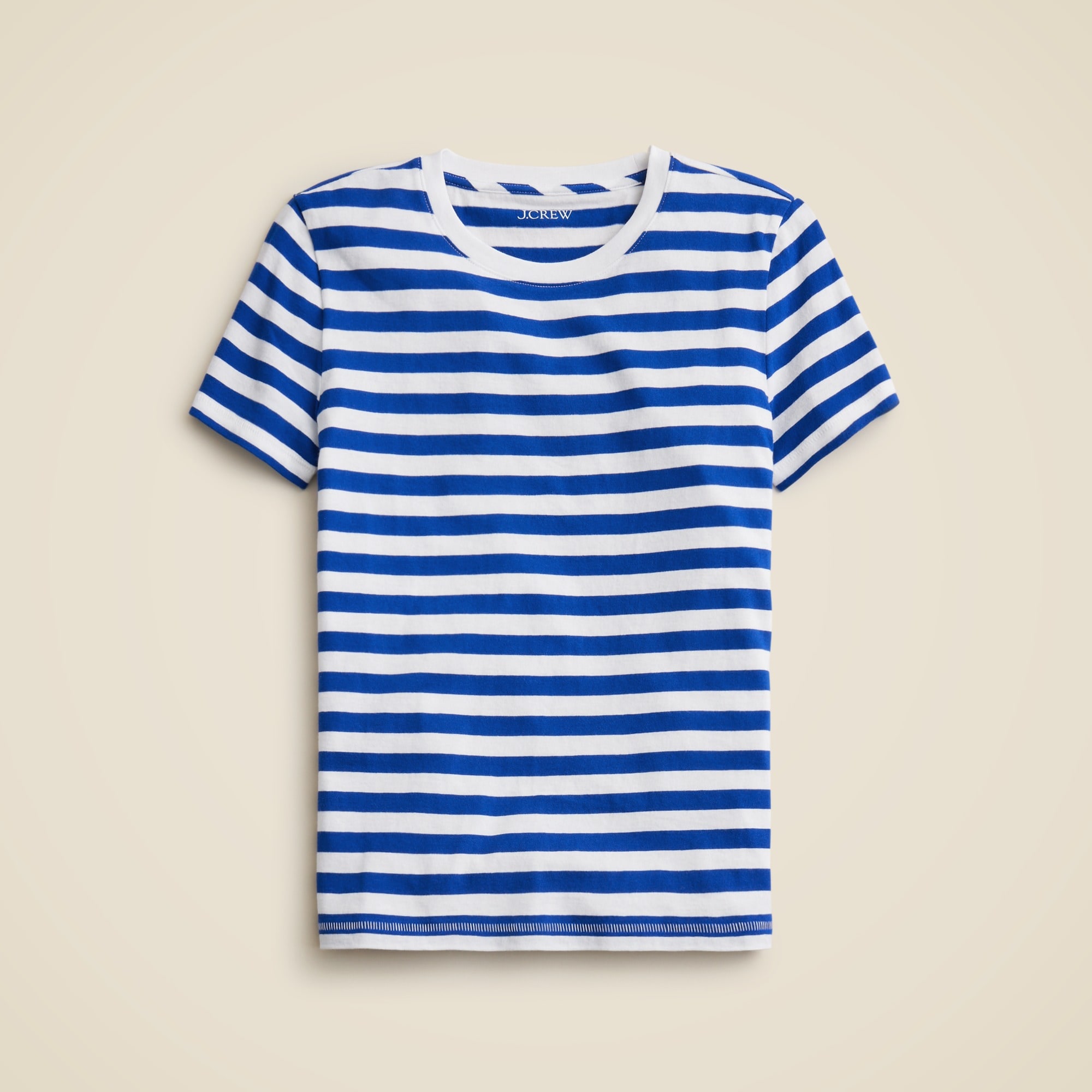 Vintage jersey classic-fit crewneck T-shirt in stripe