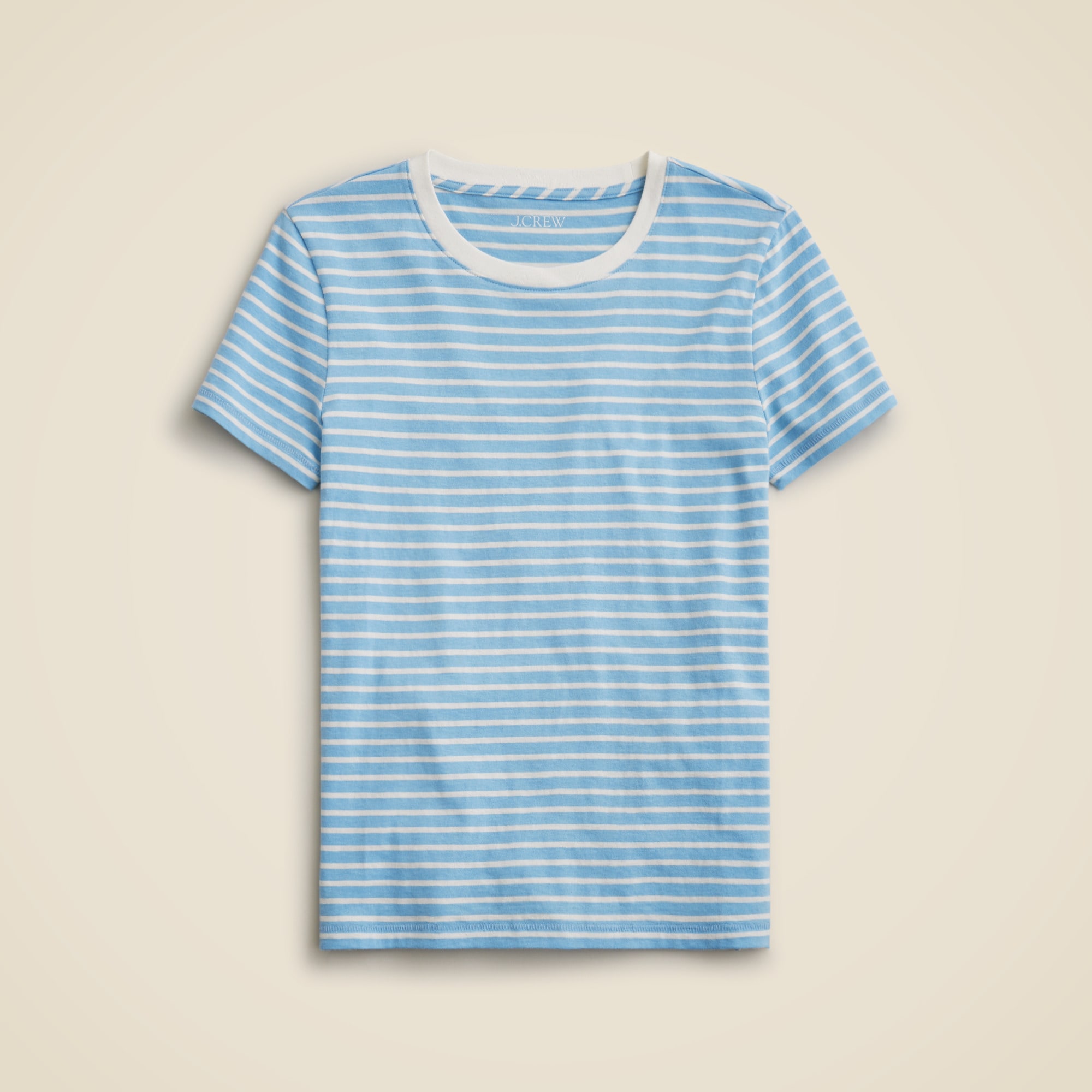 womens Vintage jersey classic-fit crewneck T-shirt in stripe