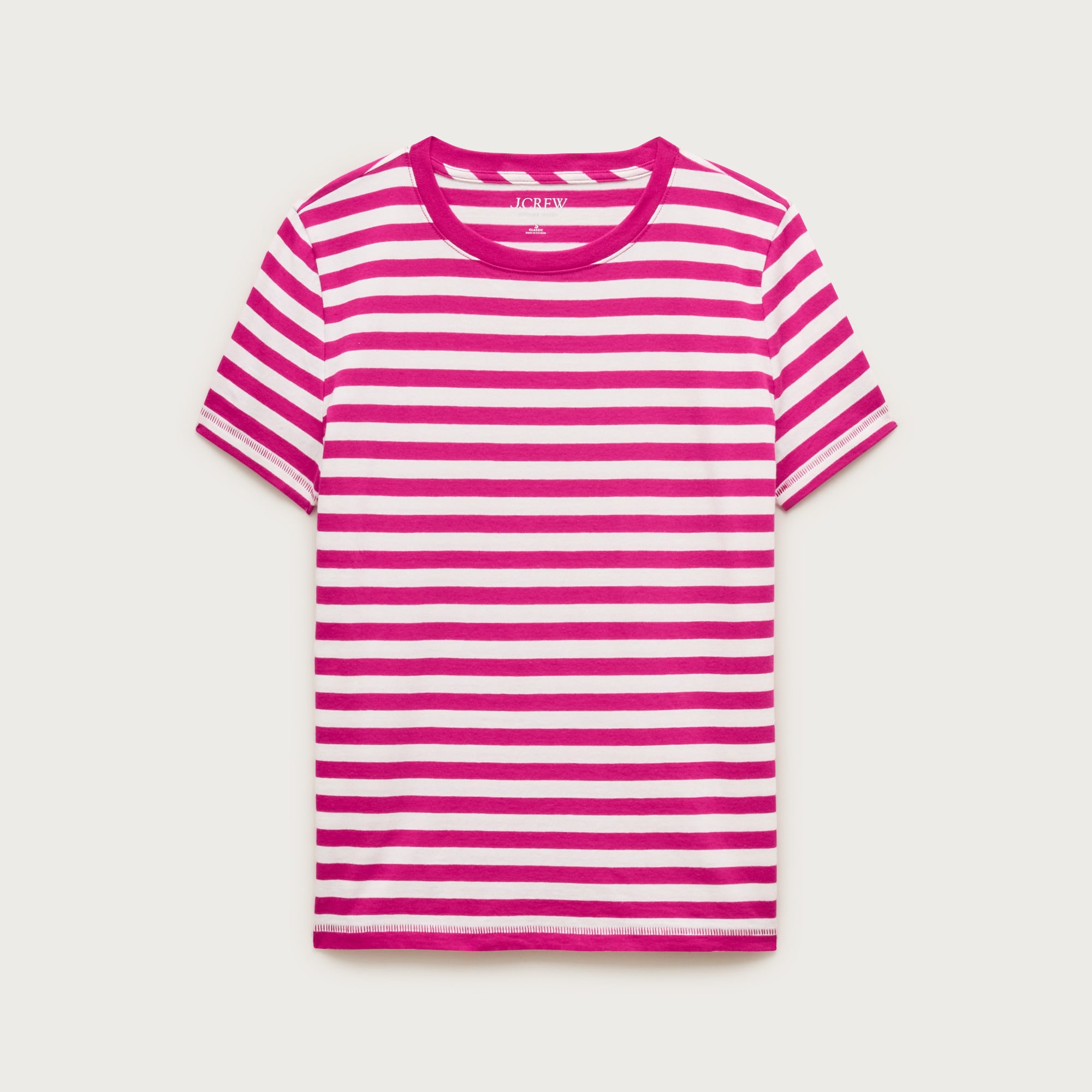 Vintage jersey classic-fit crewneck T-shirt in stripe