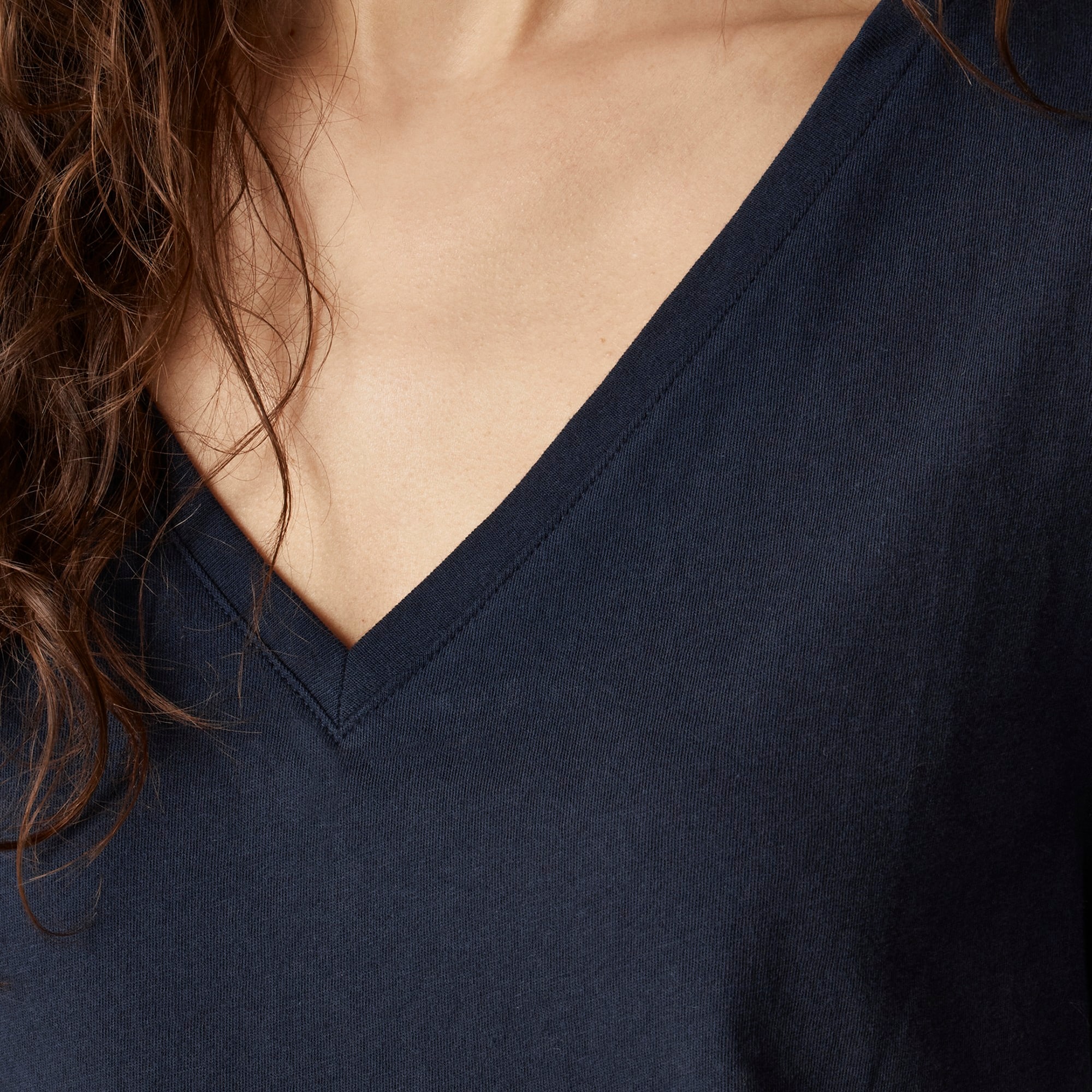 Vintage jersey classic-fit V-neck T-shirt
