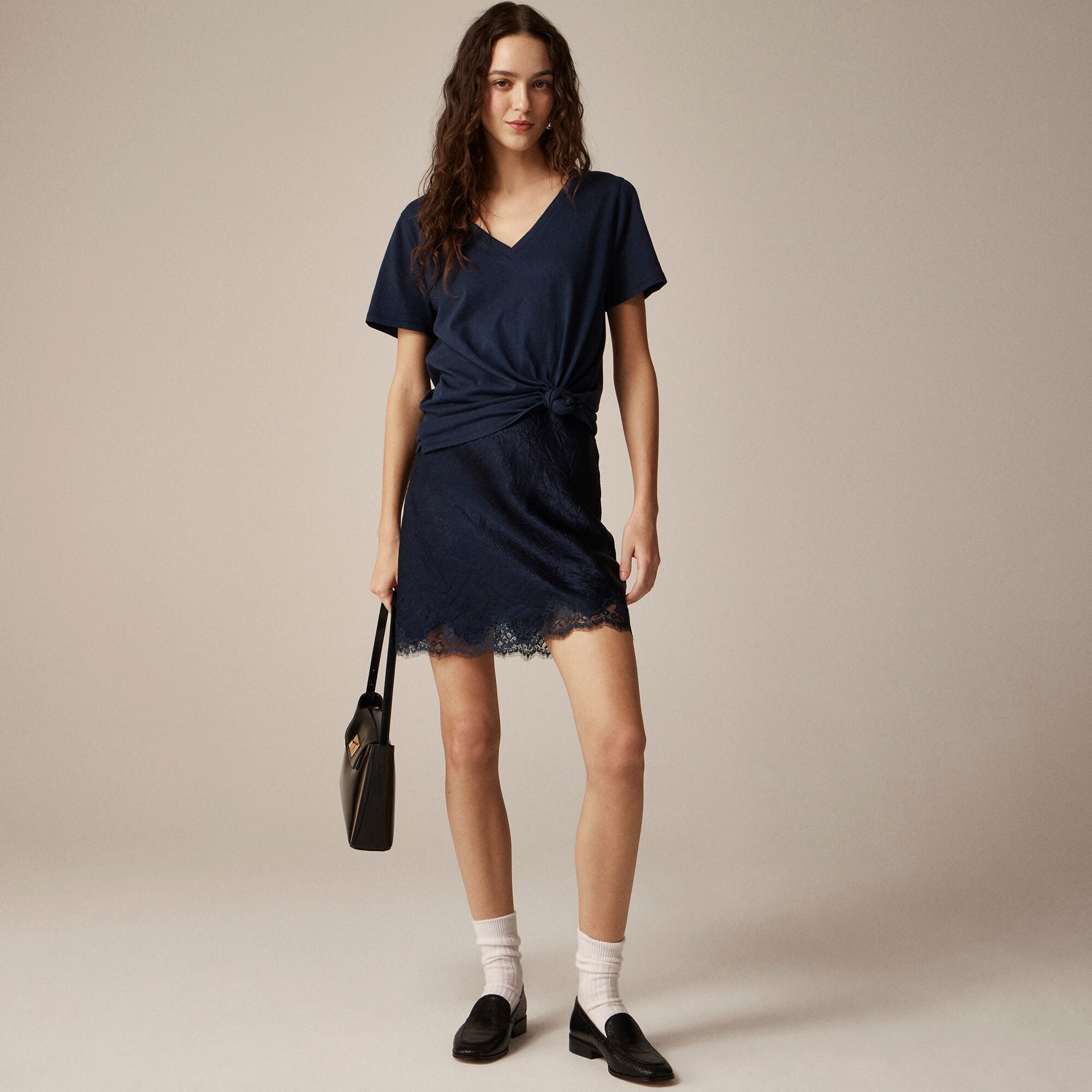 Vintage jersey classic-fit V-neck T-shirt