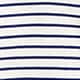 Vintage jersey cropped T-shirt in stripe PALOMA STRIPE IVORY EVE
