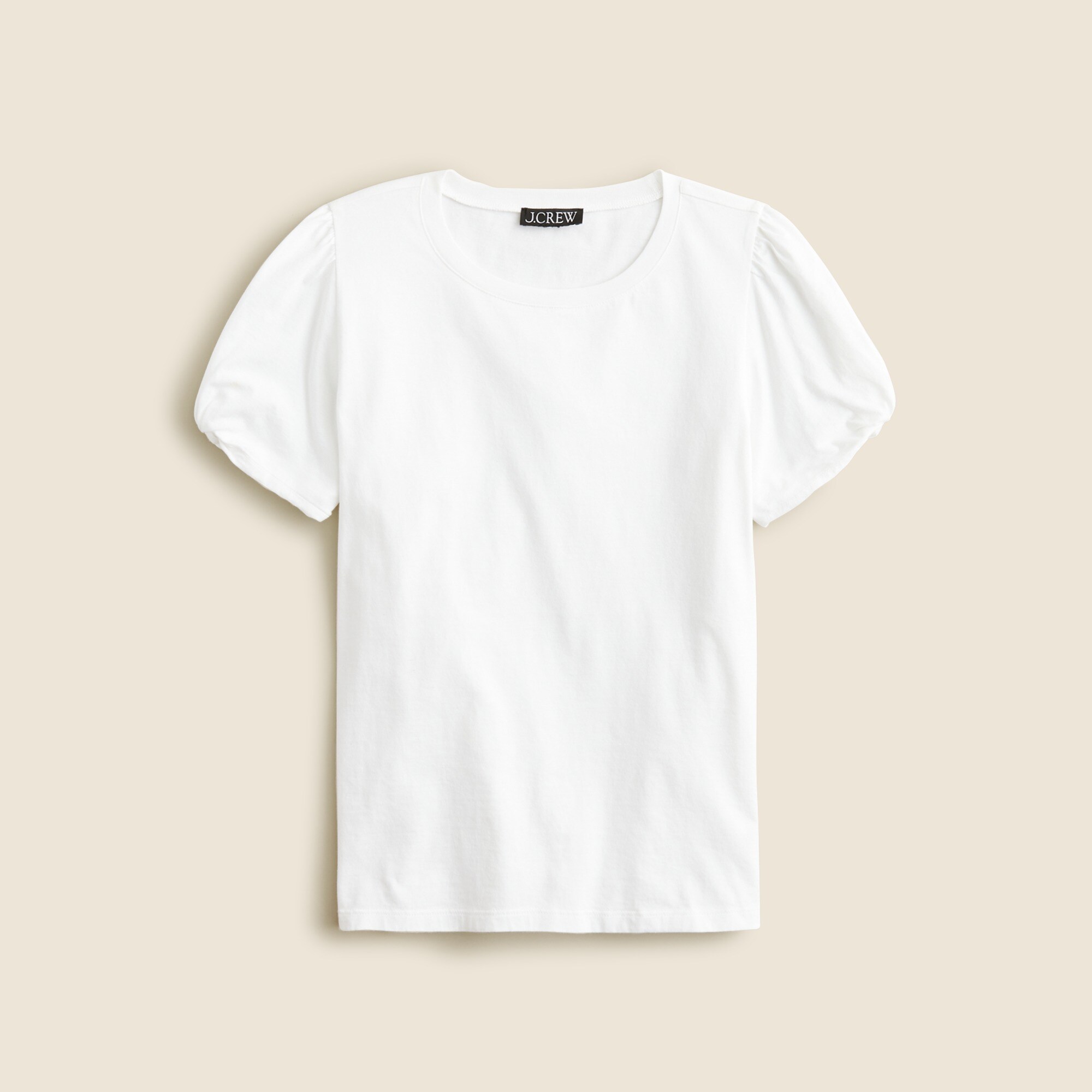 Broken-in jersey puff-sleeve T-shirt