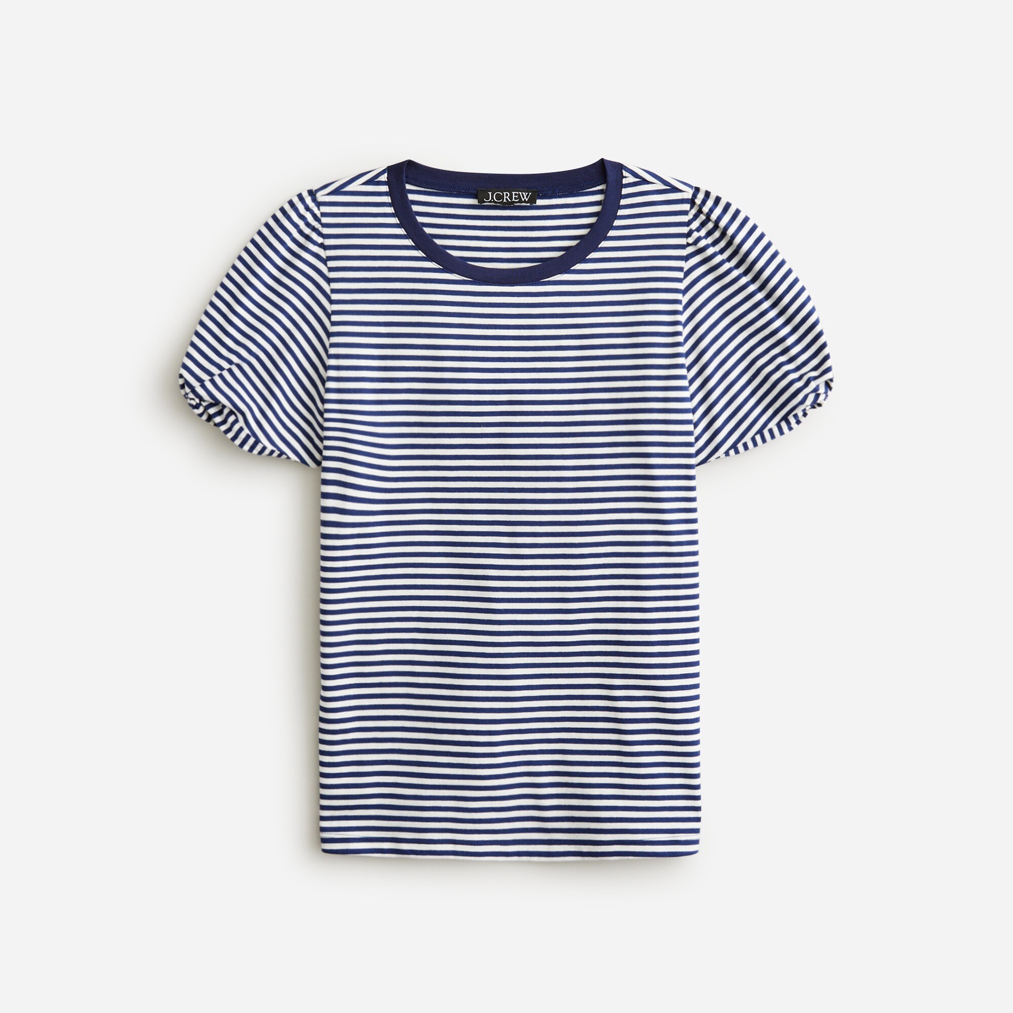 Vintage jersey puff-sleeve T-shirt in stripe