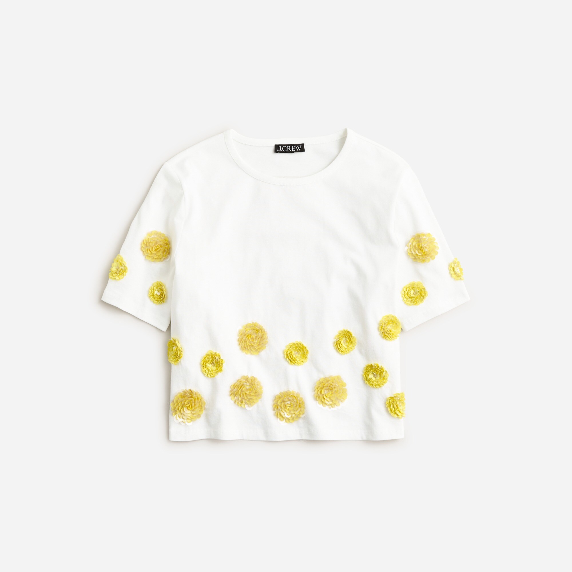 Limited-edition flower appliqu&eacute; T-shirt