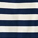 Fine-rib fitted boatneck T-shirt in stripe ALEXA STRIPE NATURAL BL 