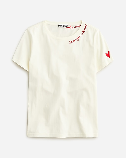  Heart graphic relaxed T-shirt