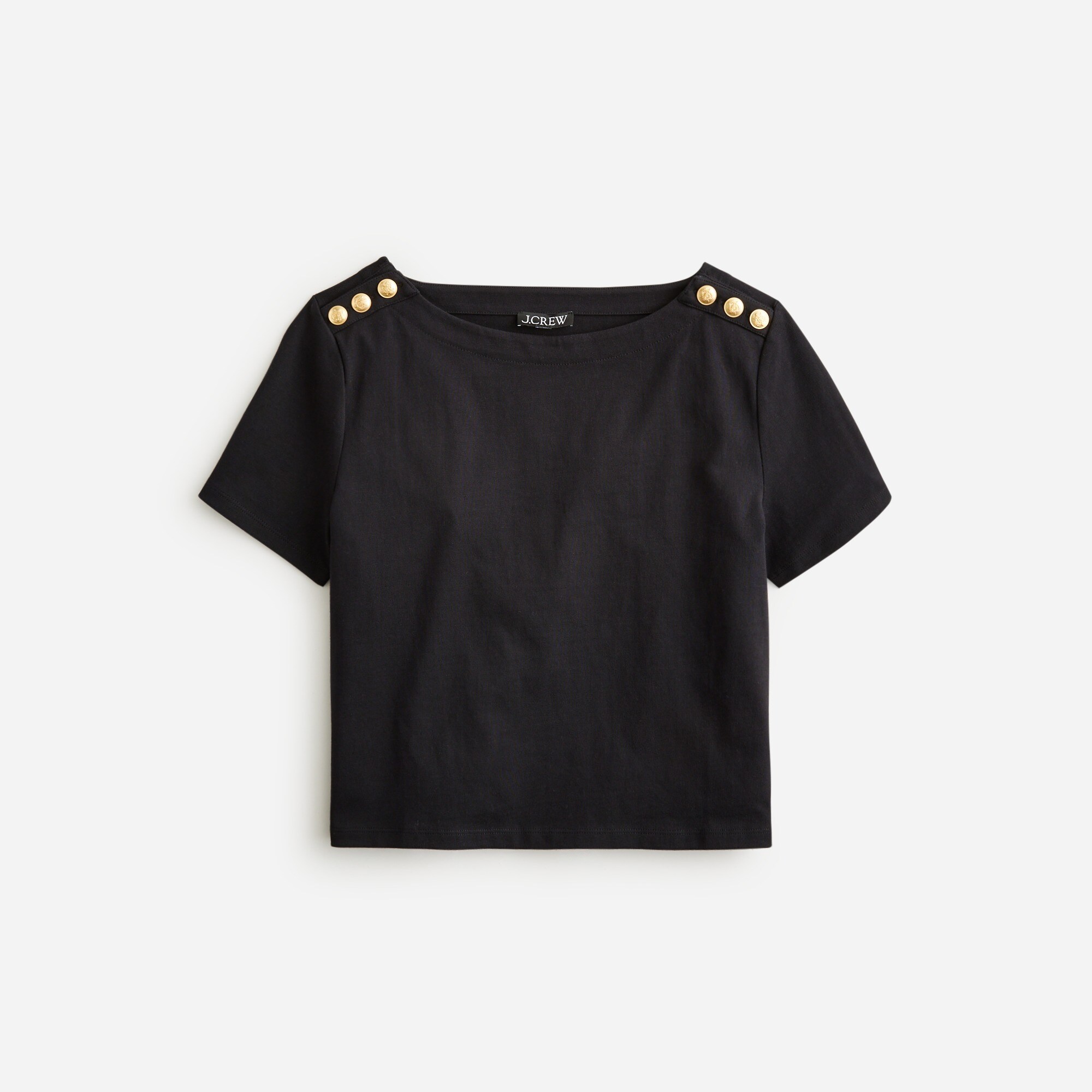 Mariner Cloth Short-sleeve T-shirt With Buttons For Women | J.Crew
