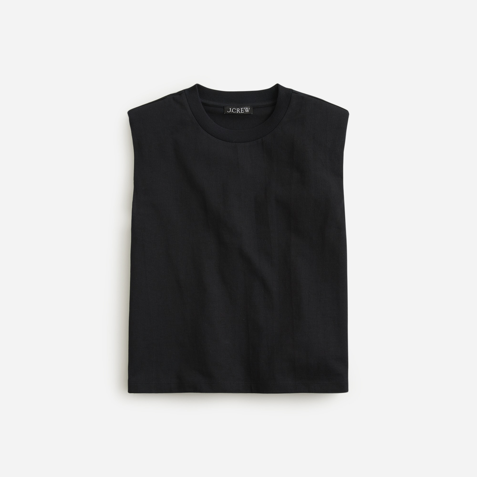womens Structured muscle T-shirt in mariner cotton