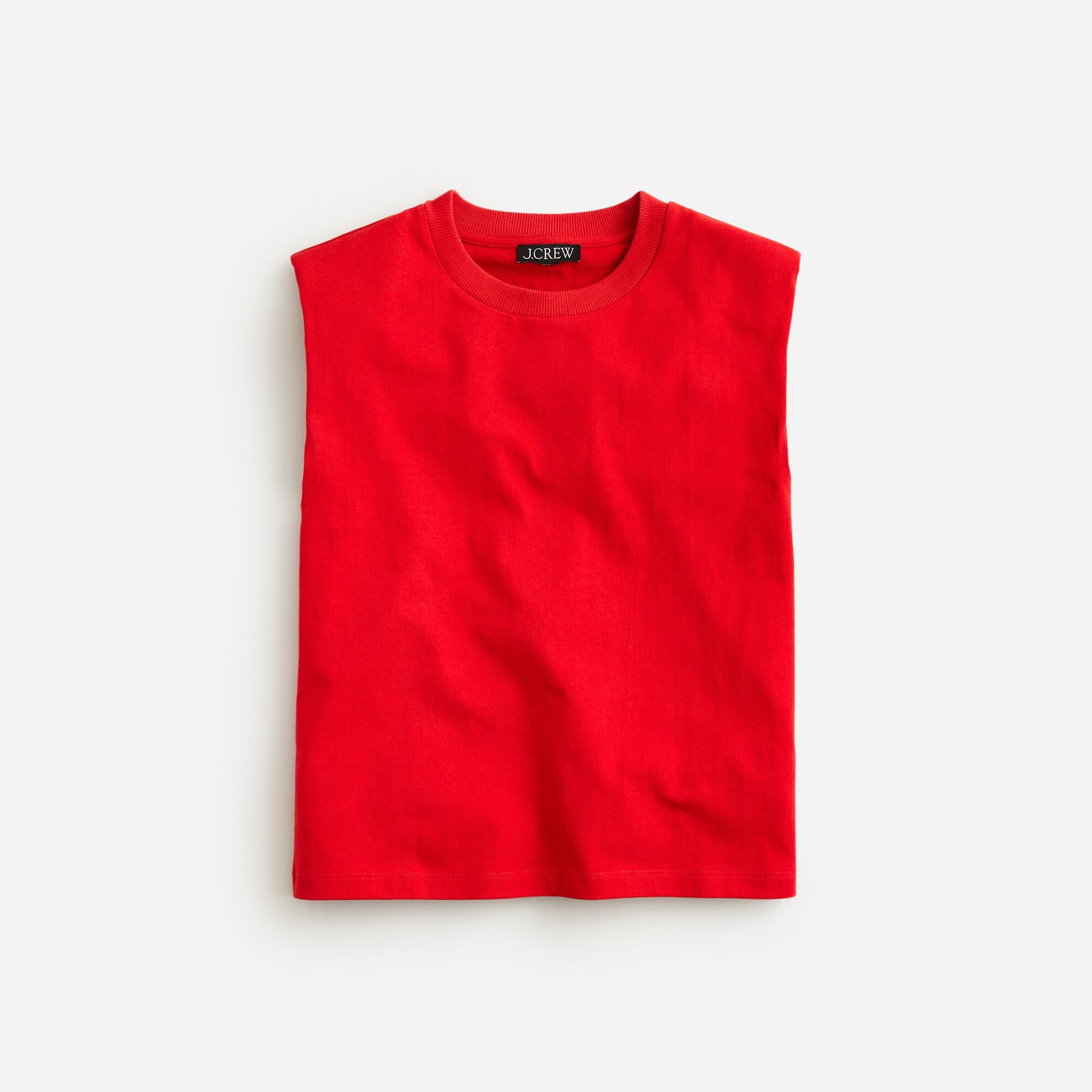  Structured muscle T-shirt in mariner cotton