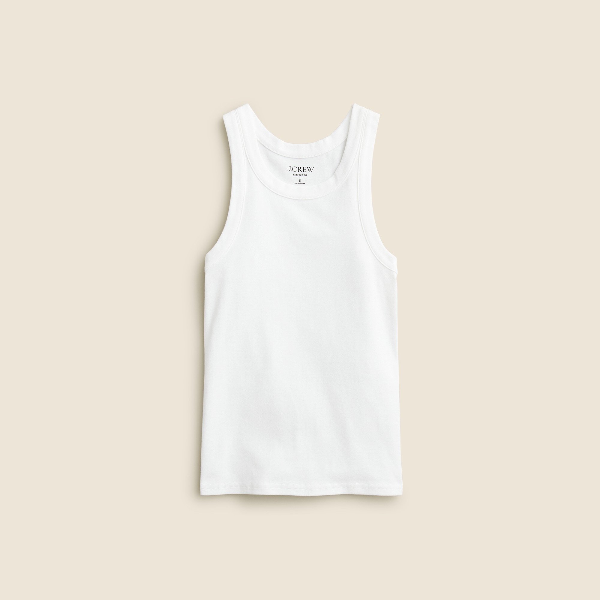 Perfect-fit high-neck tank top