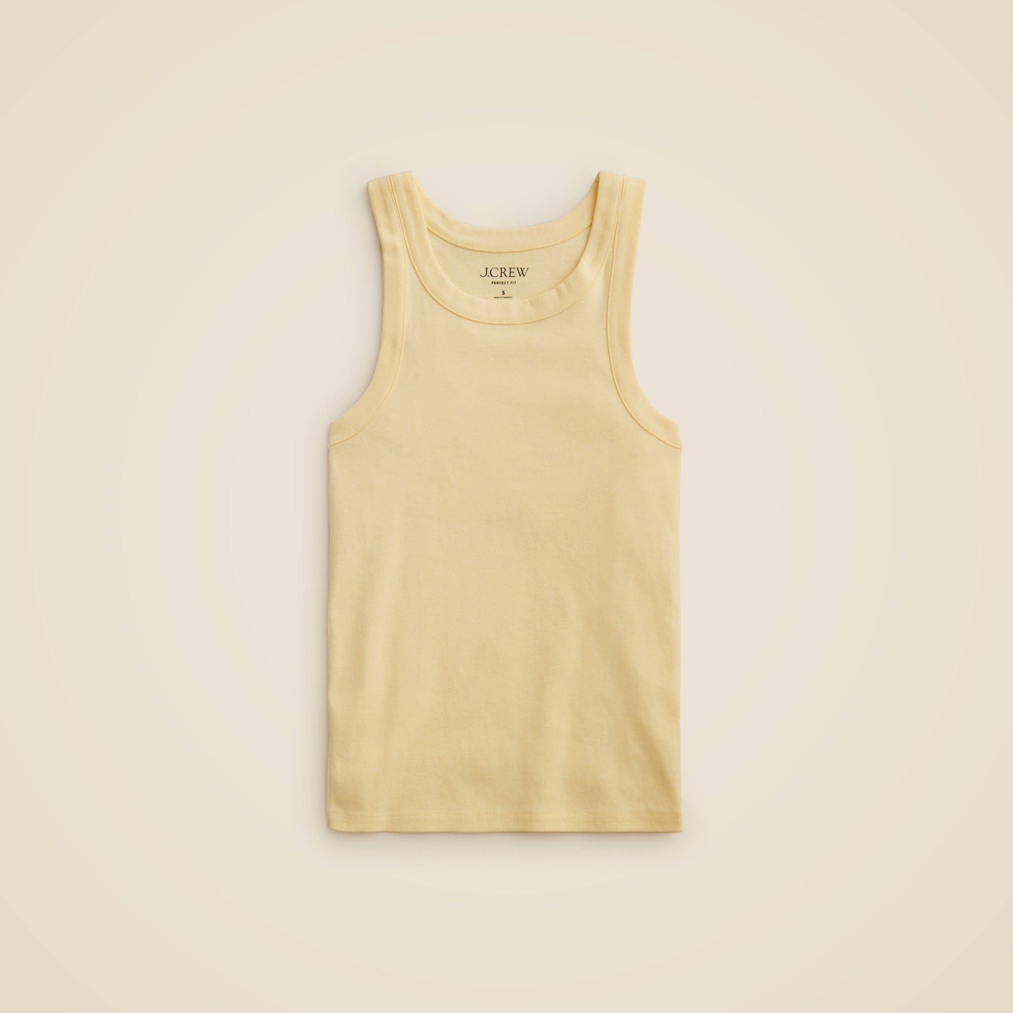 Perfect-fit high-neck tank top