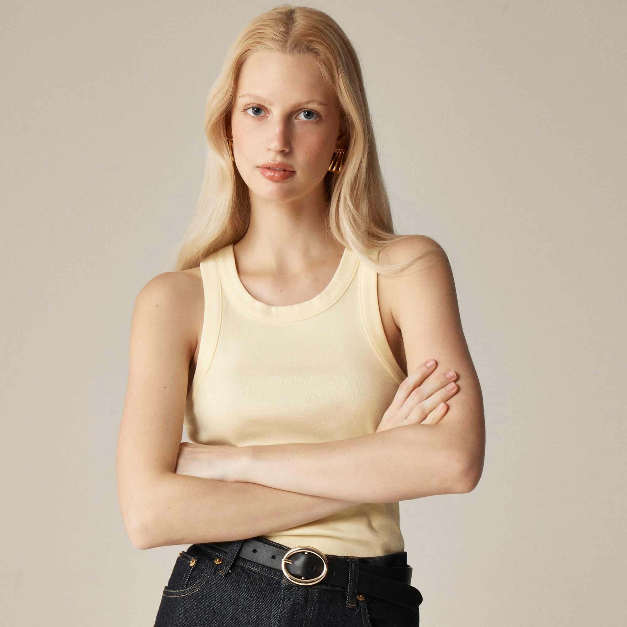 womens Perfect-fit high-neck tank top
