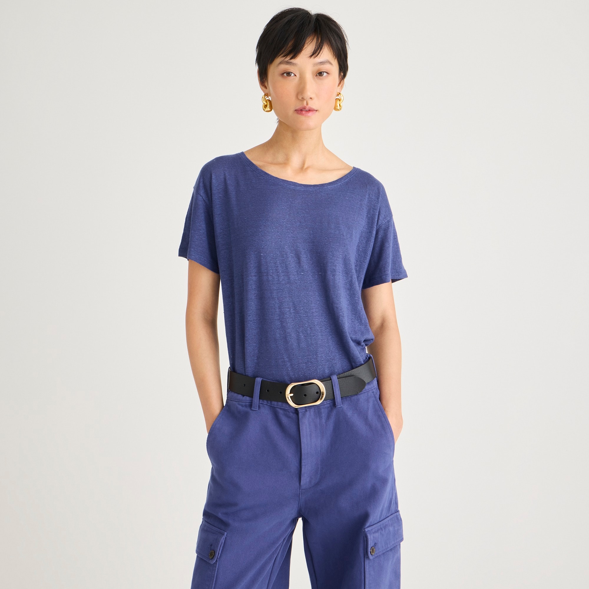  Relaxed linen T-shirt