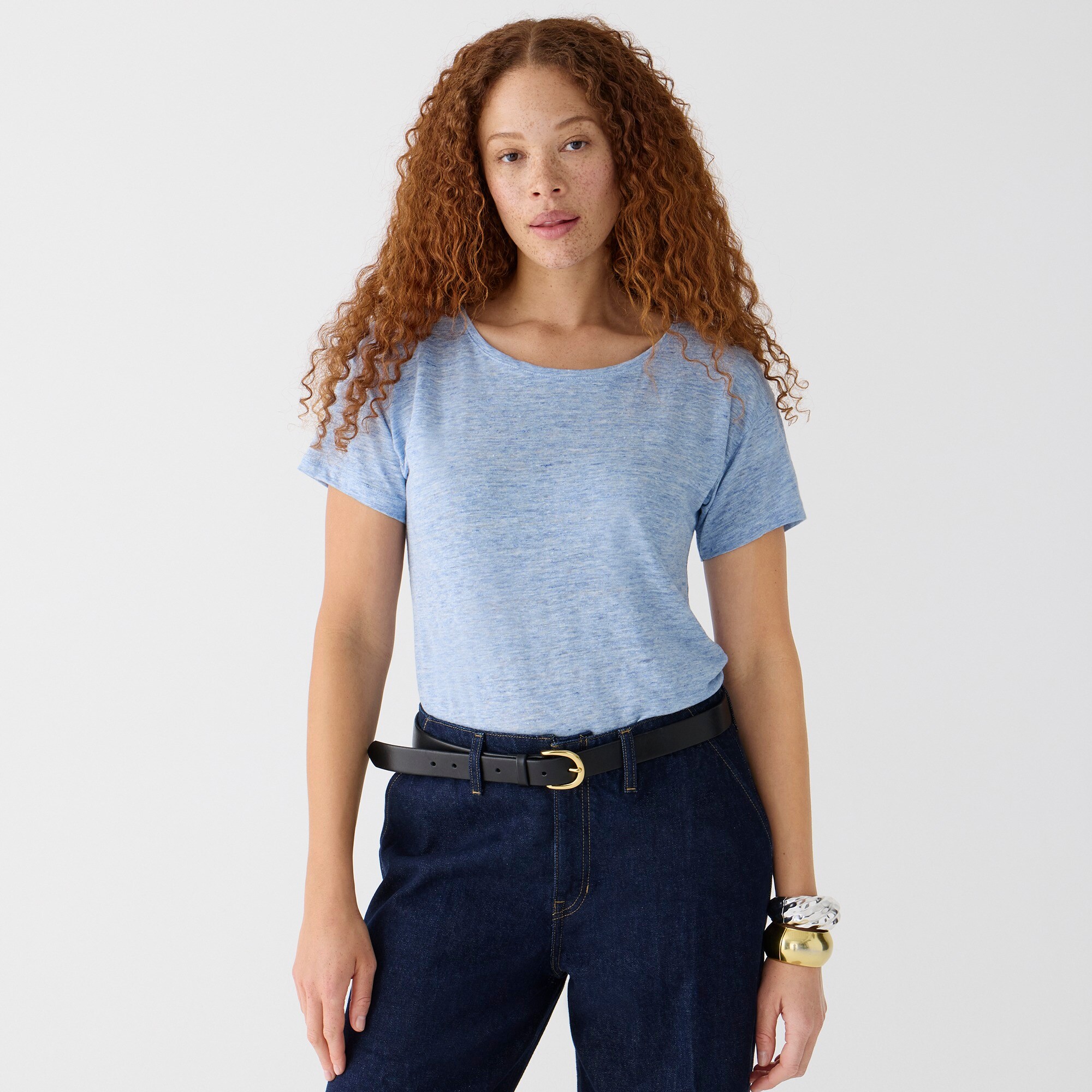  Relaxed linen T-shirt