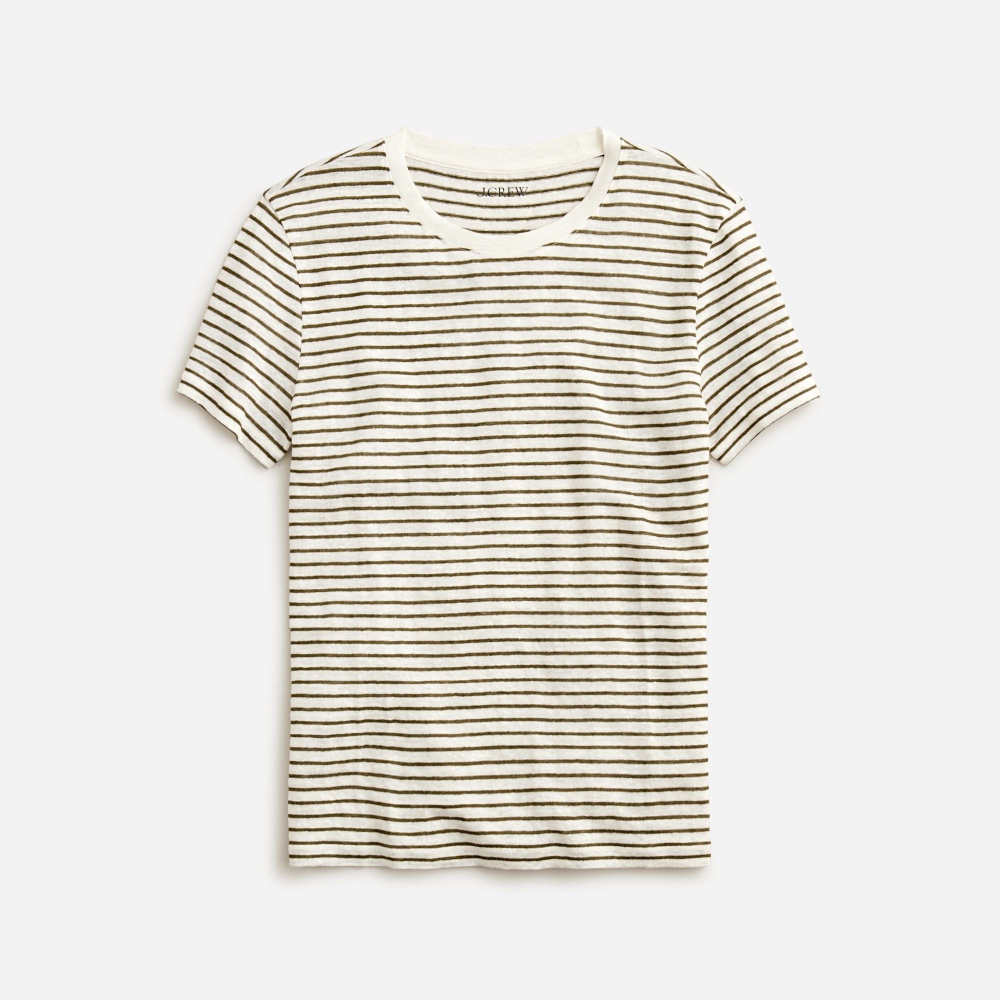  Relaxed linen T-shirt in stripe