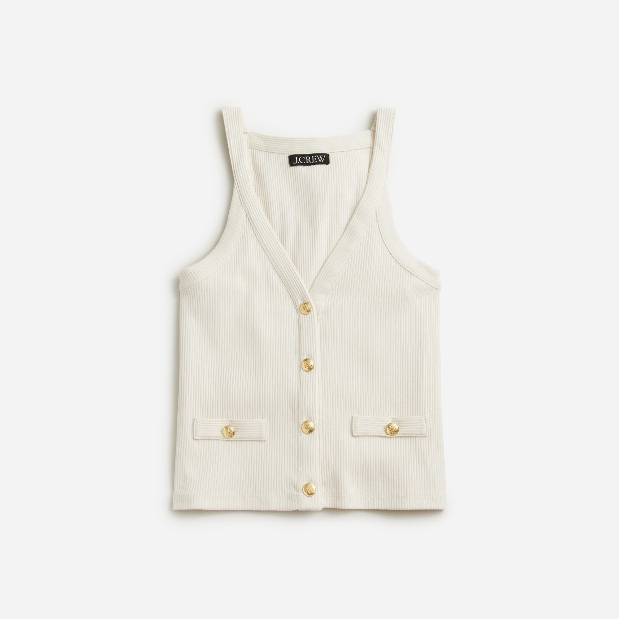 Vintage rib lady tank top