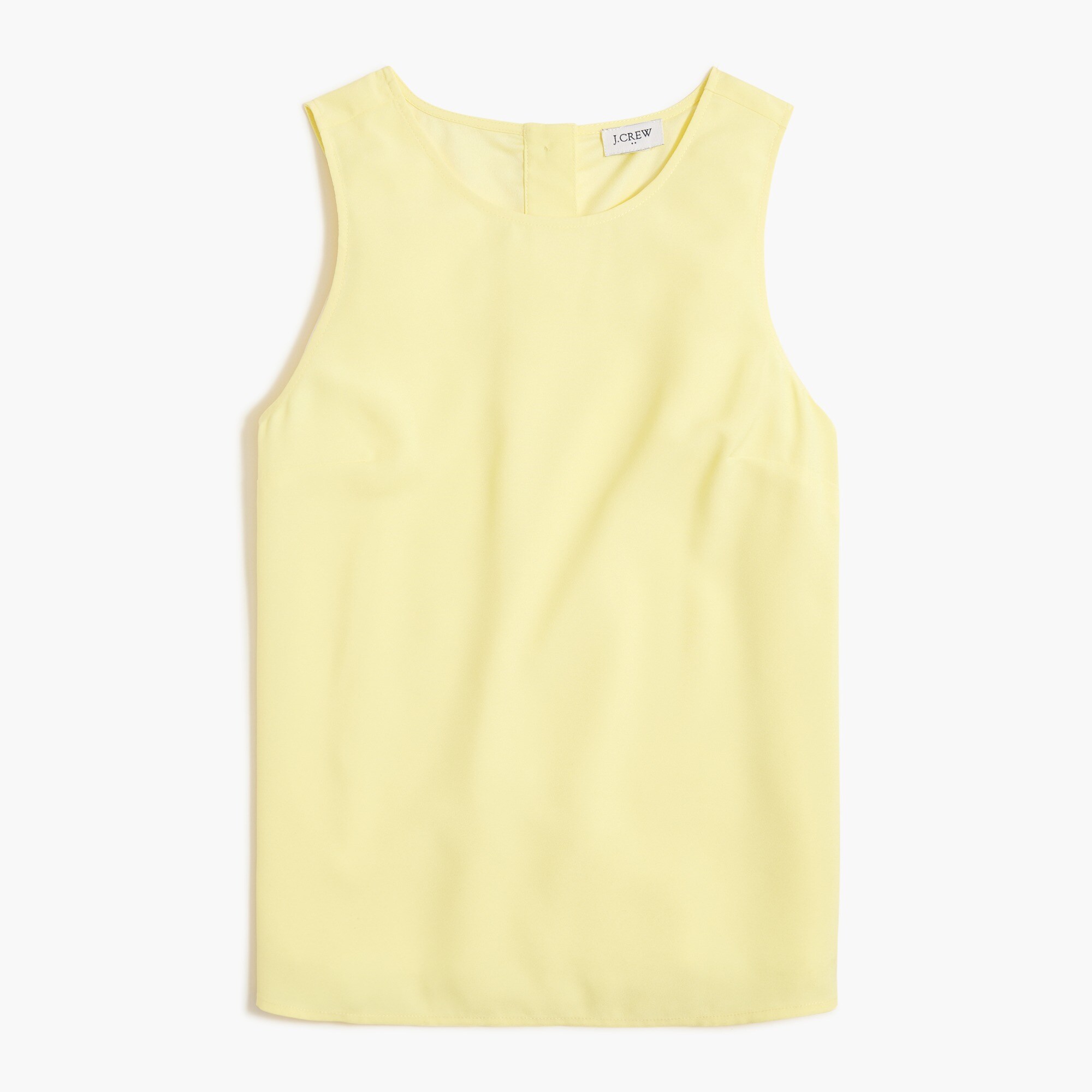 Sleeveless button-back shell