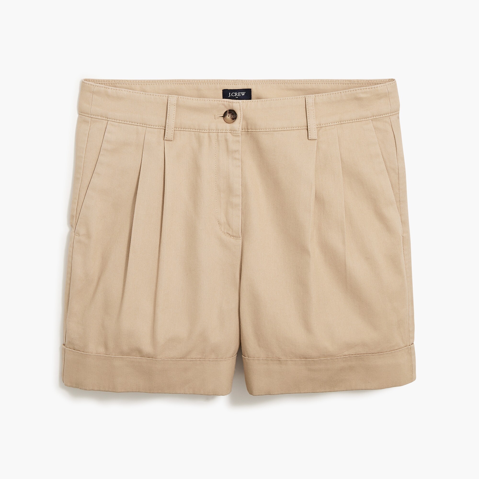 pleated chino short for women