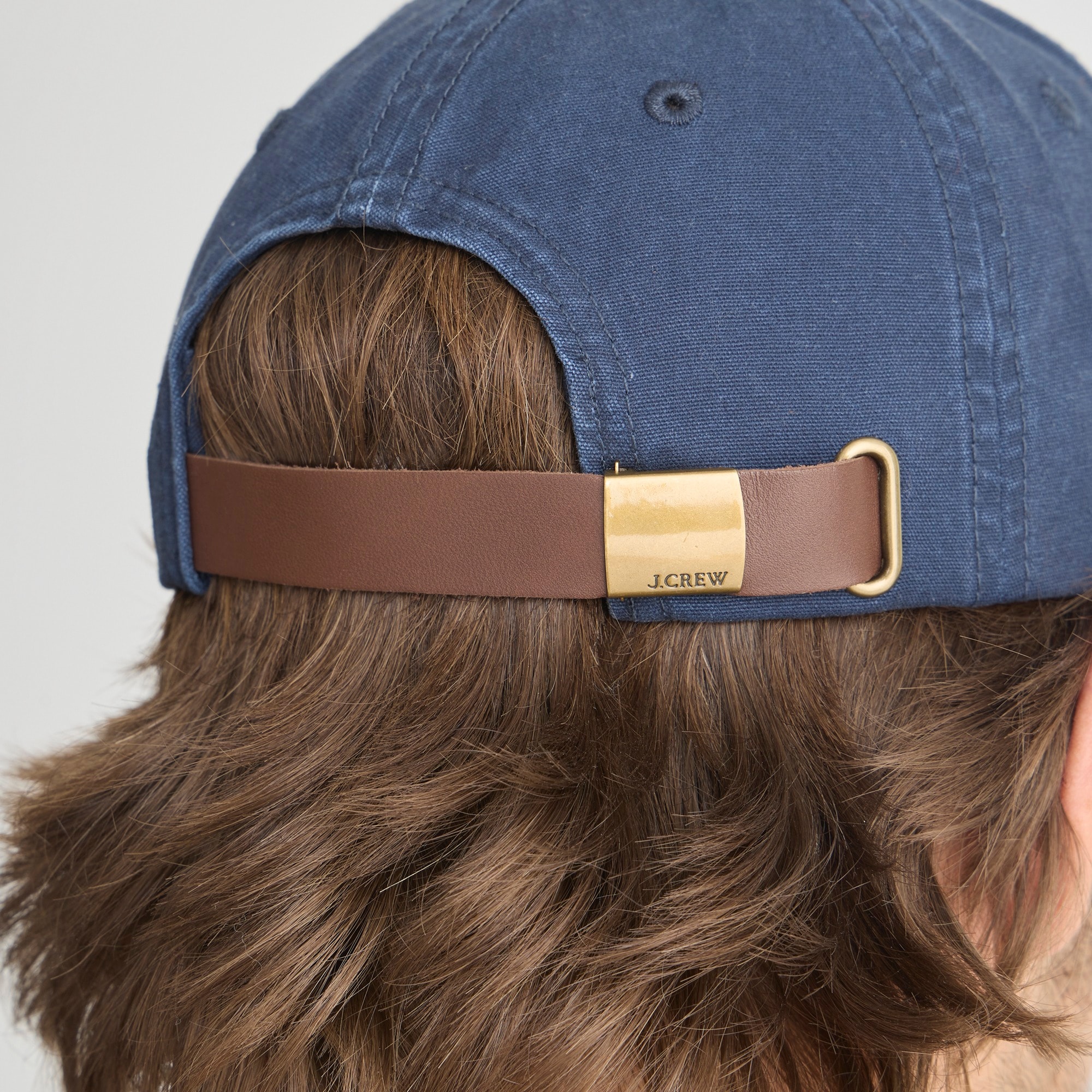 Washed canvas baseball cap