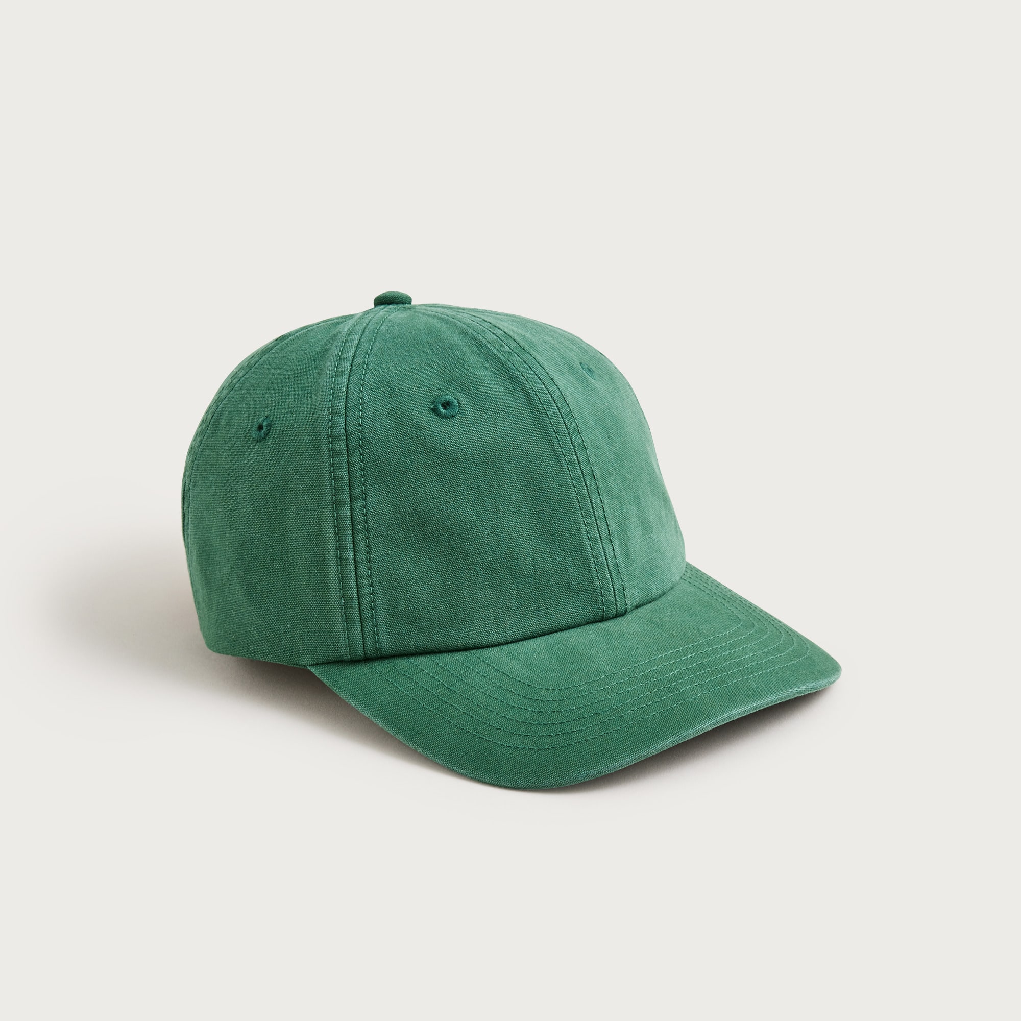 Washed canvas baseball cap