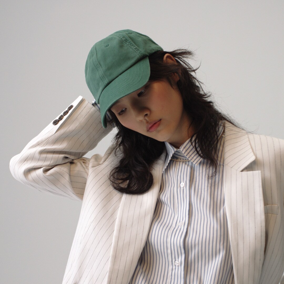 Washed canvas baseball cap