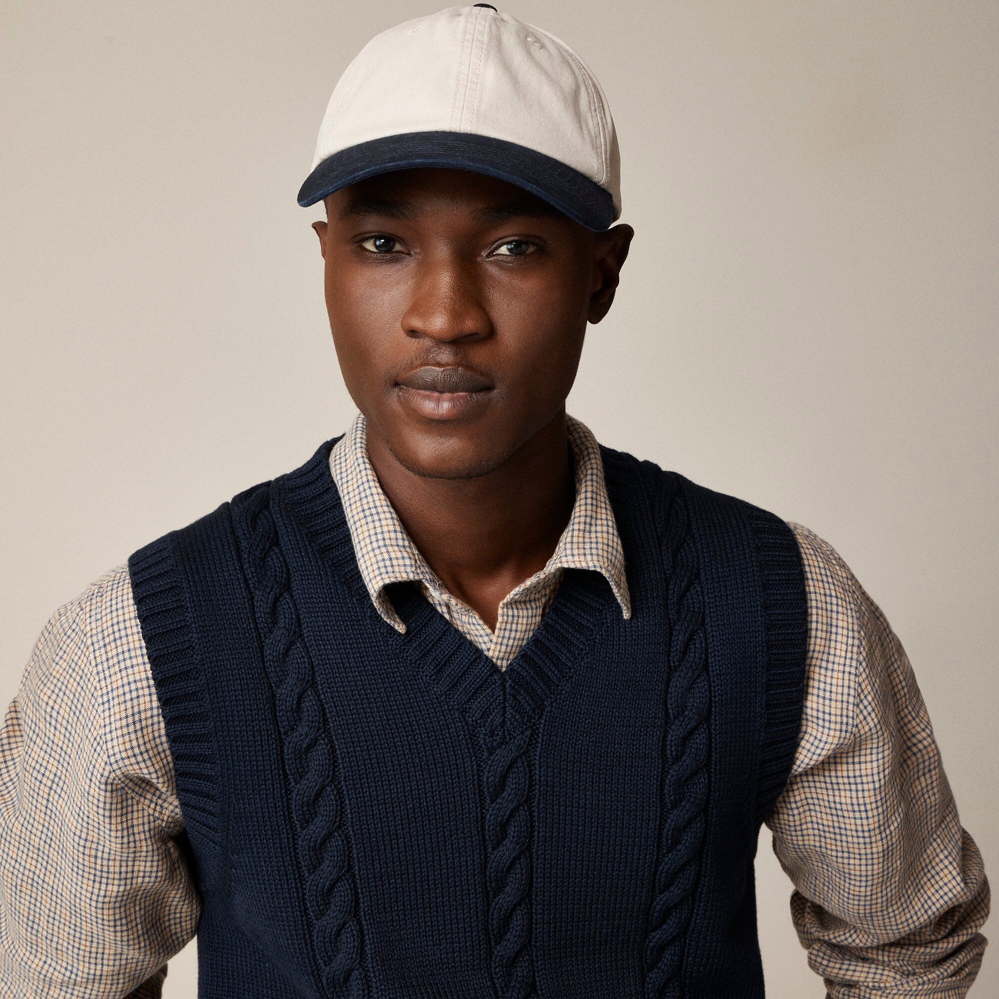 mens Washed canvas baseball cap