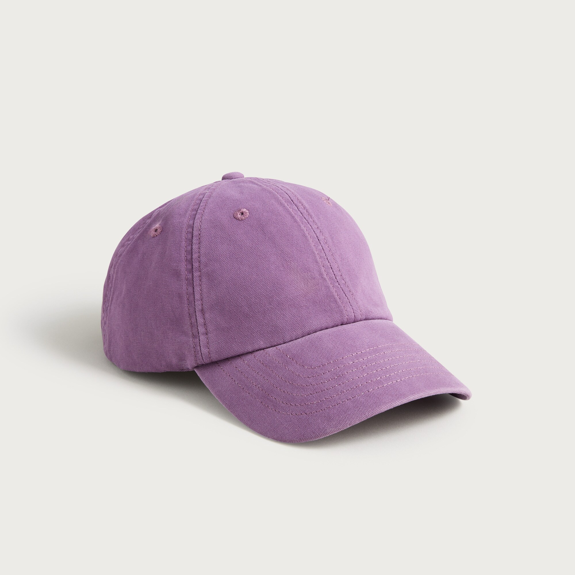 Washed canvas baseball cap