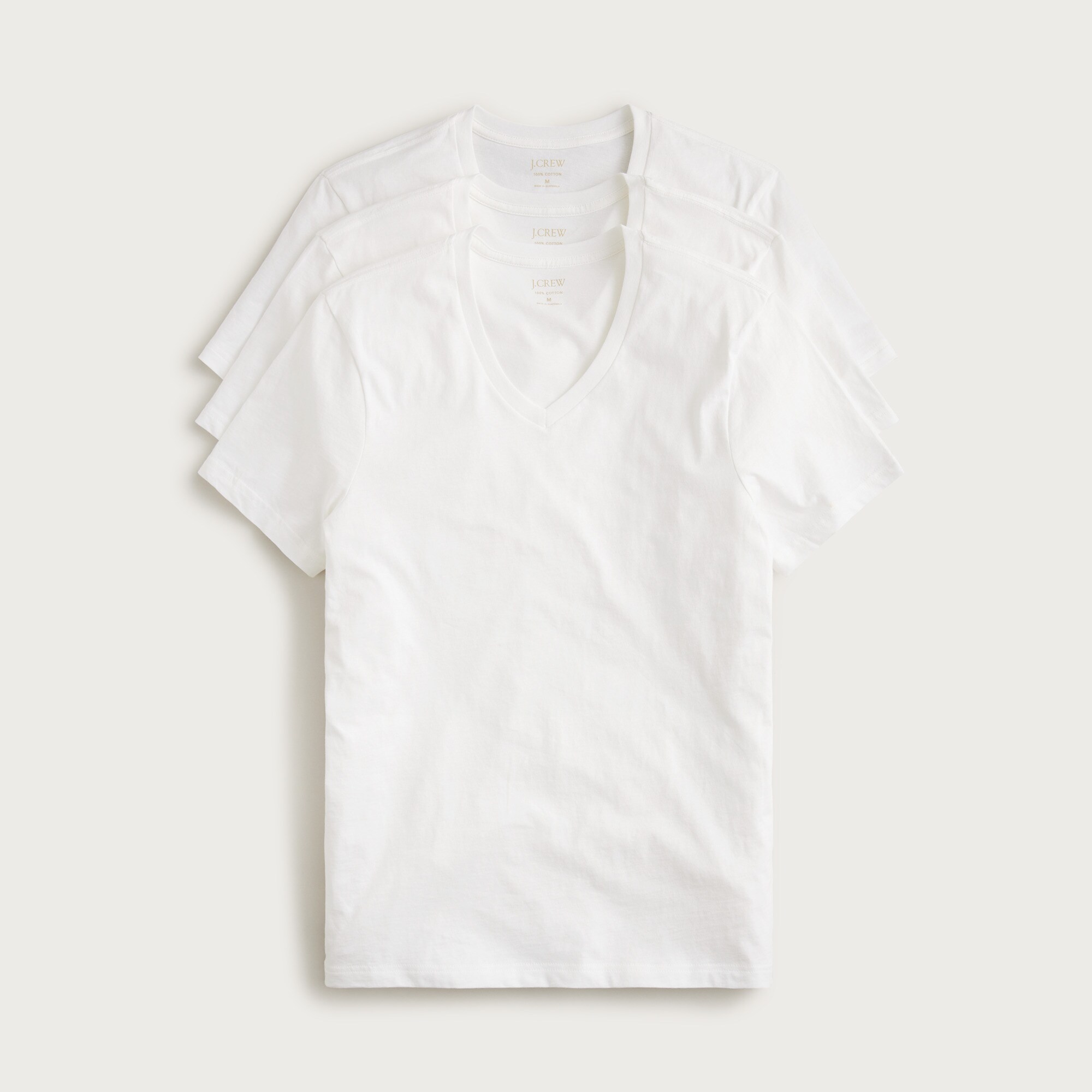 V-neck undershirts three-pack