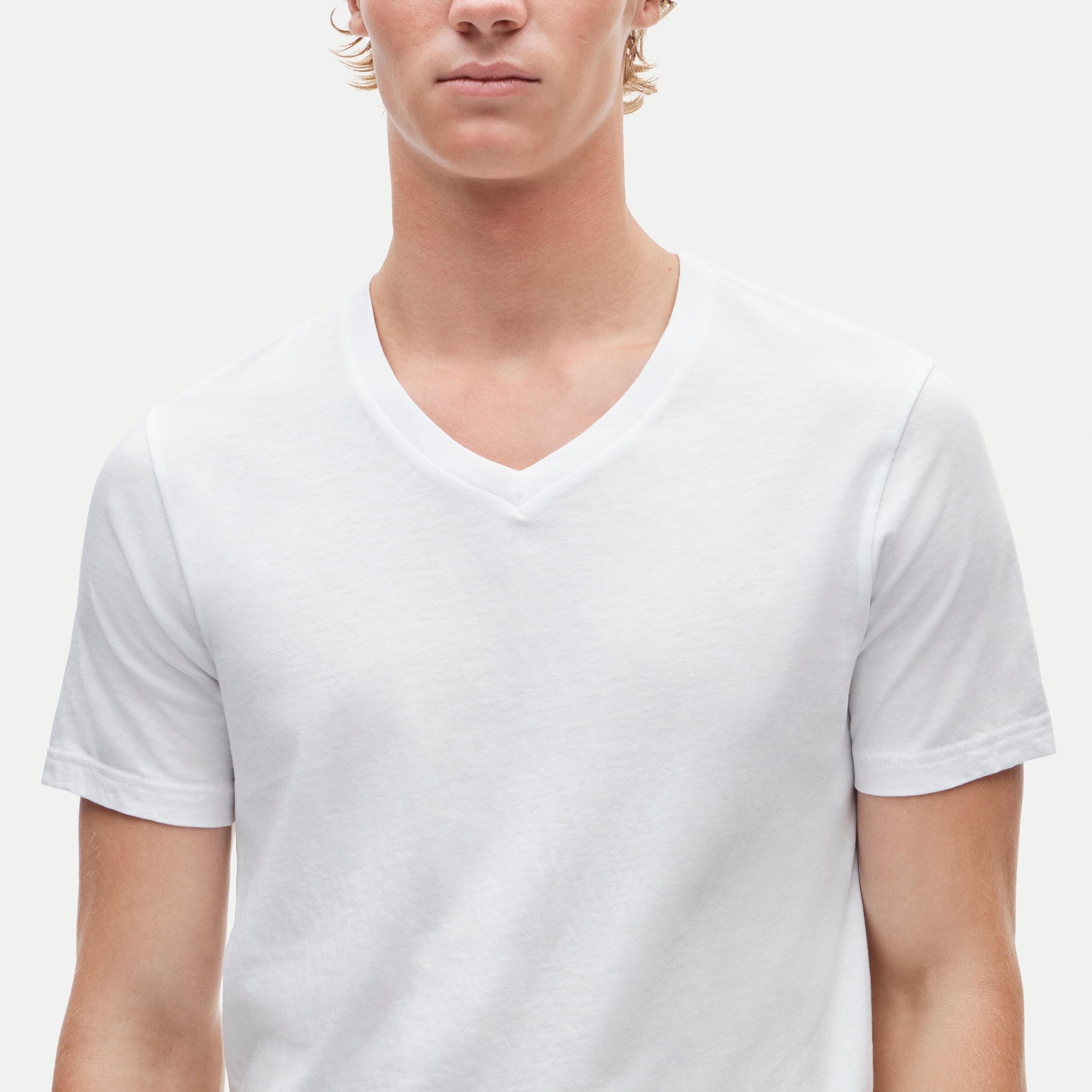 V-neck undershirts three-pack