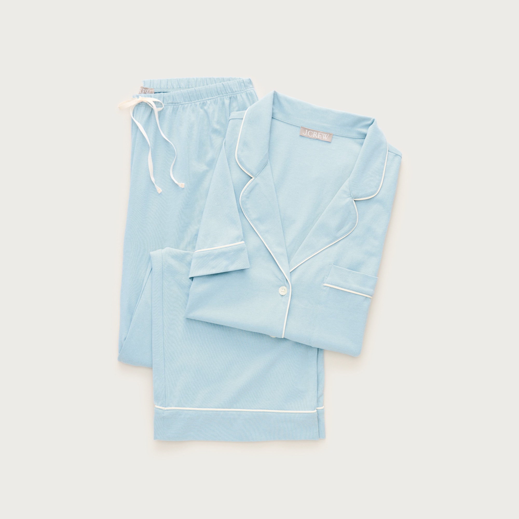 Dreamy cotton-blend short-sleeve pajama pant set - image 5
