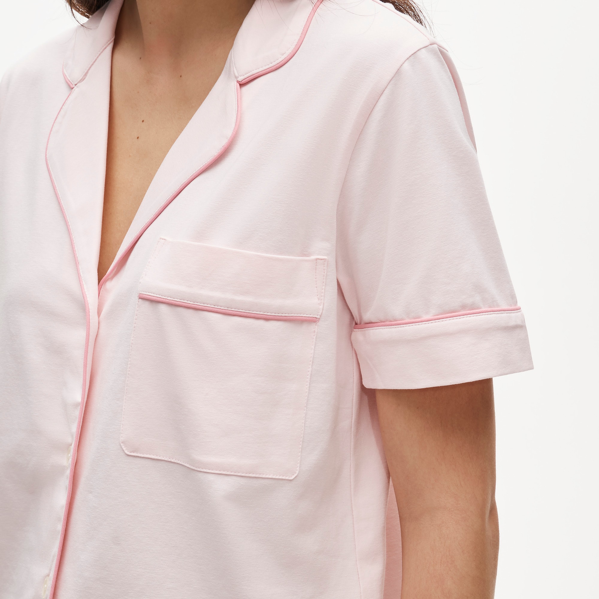 Dreamy cotton-blend short-sleeve pajama pant set - image 3